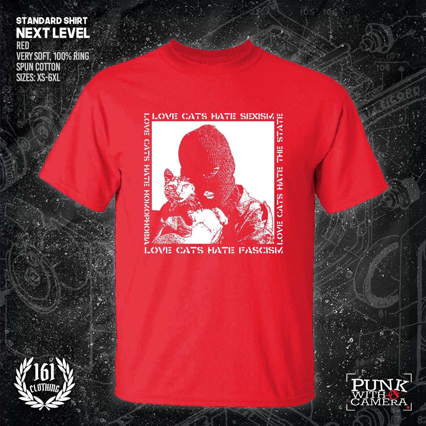 Love Cats Hate Fascism - 161.Clothing