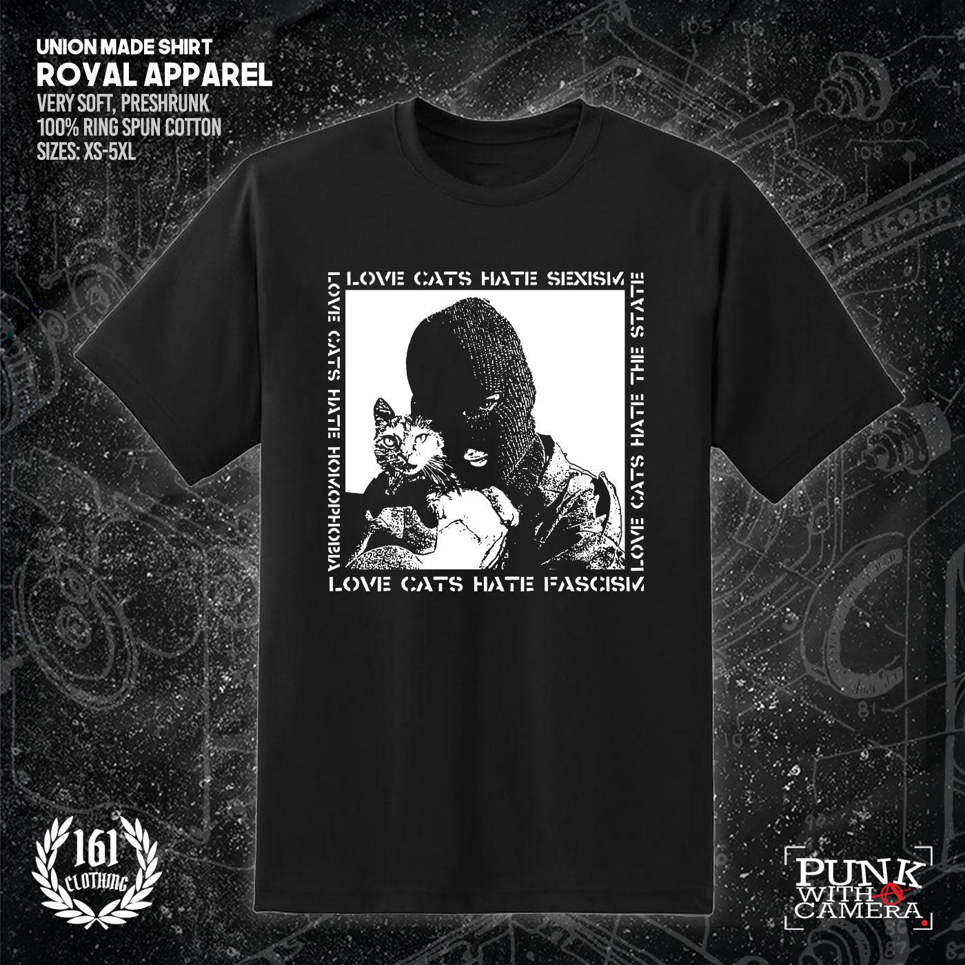 Love Cats Hate Fascism - 161.Clothing