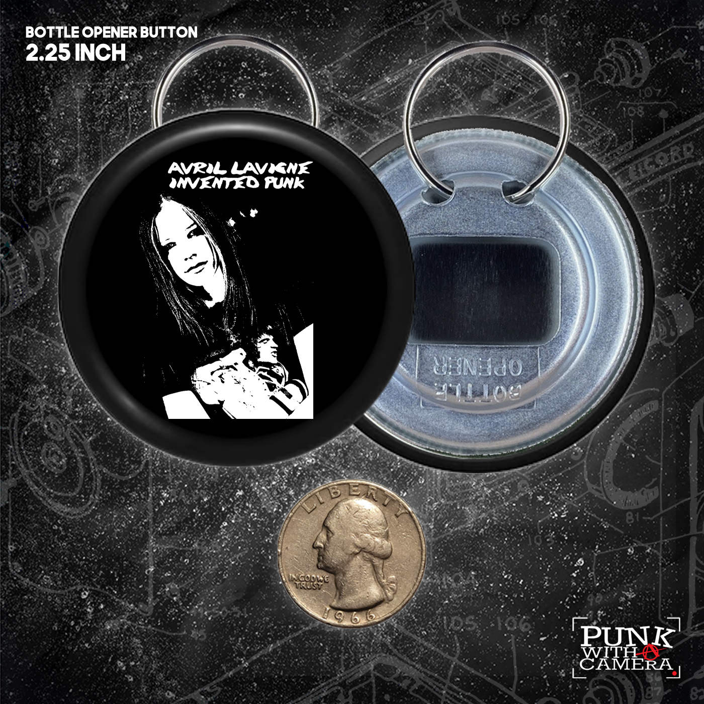 Avril Lavigne Invented Punk - Buttons (1.5, & 2.25 Inch)