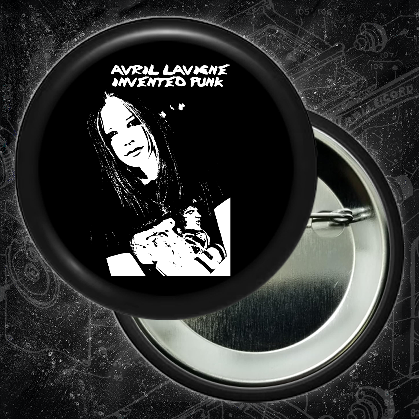 Avril Lavigne Invented Punk - Buttons (1.5, & 2.25 Inch)