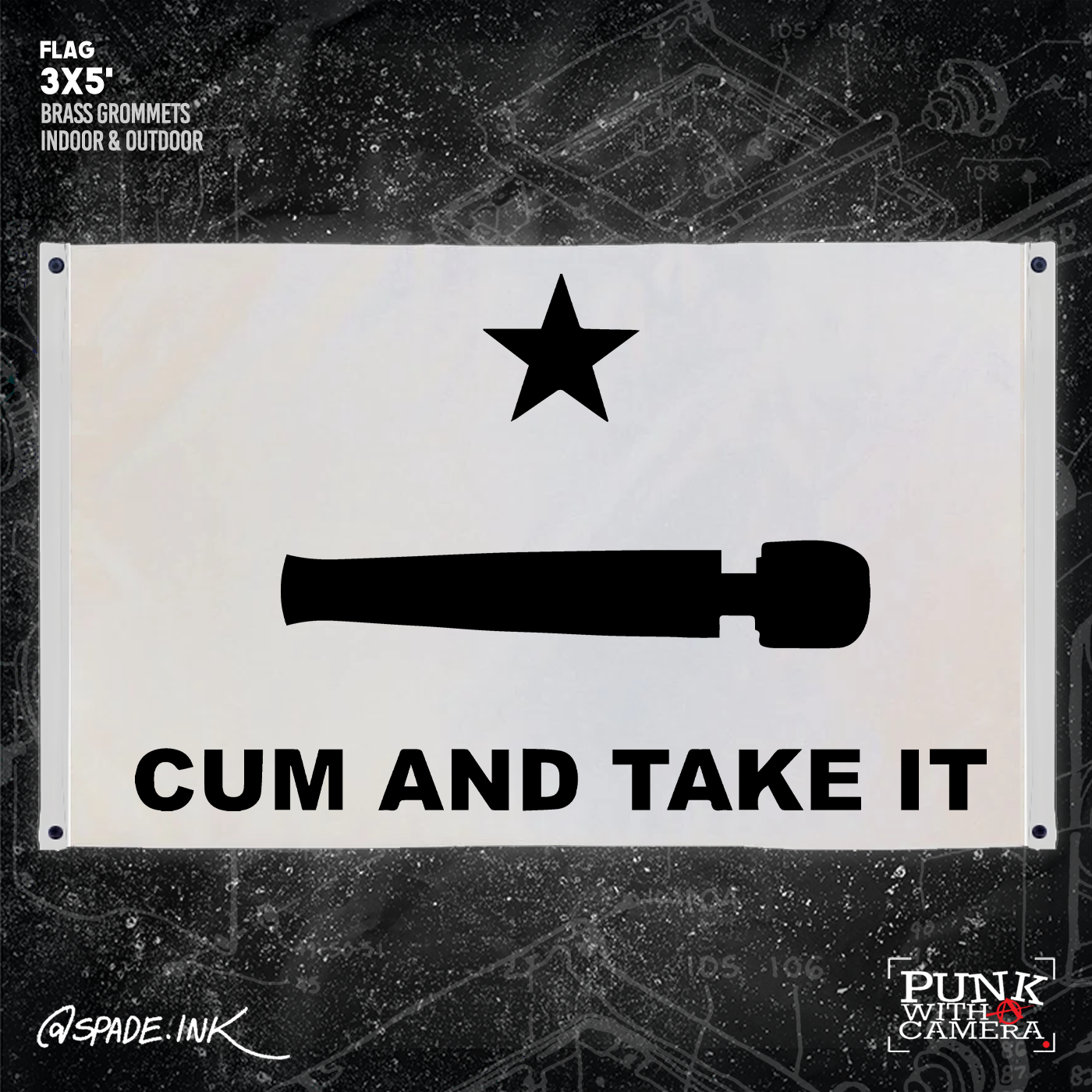 Cum And Take It - 3x5 Flag
