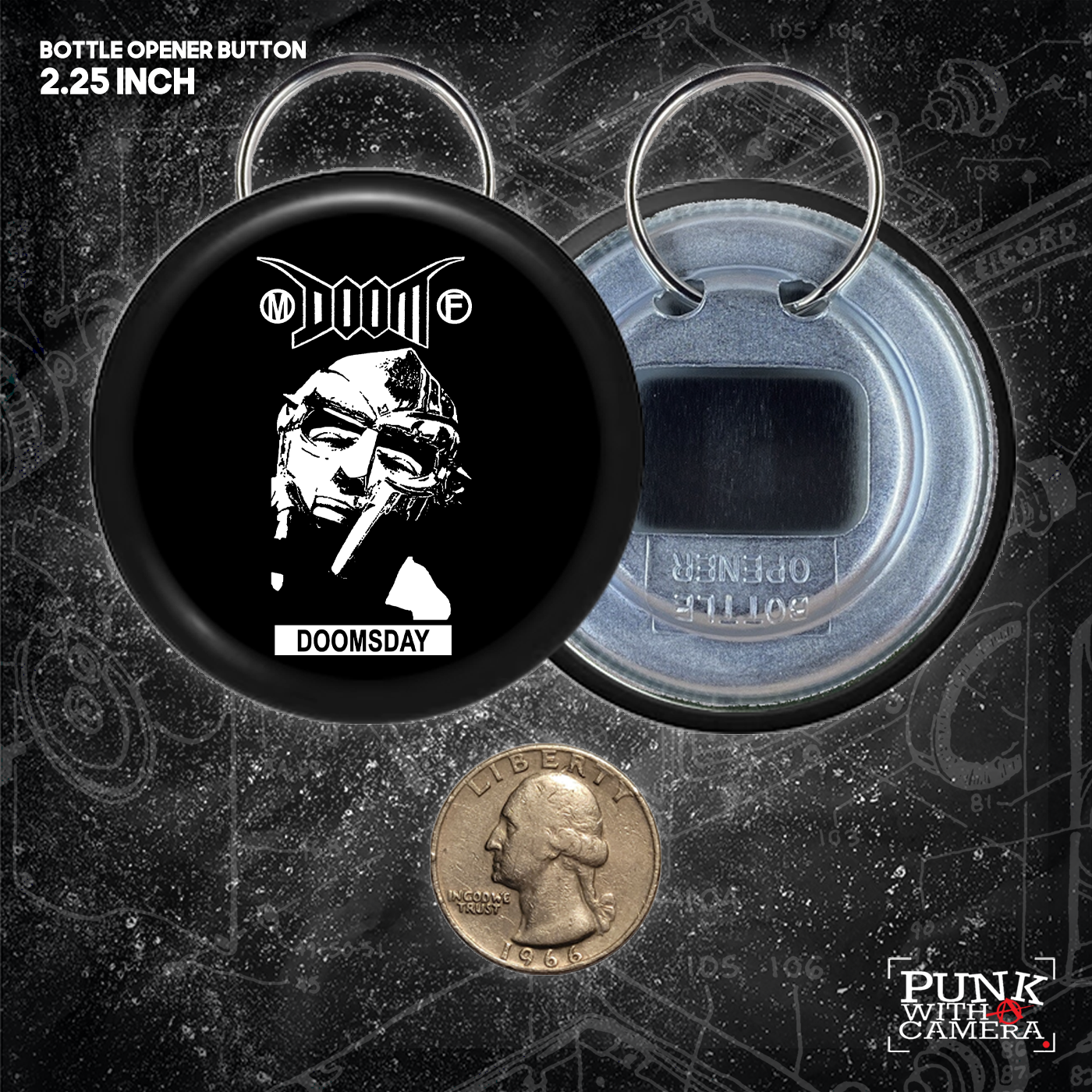 MF DOOM Parody - Button (1.5 & 2.25 Inch)