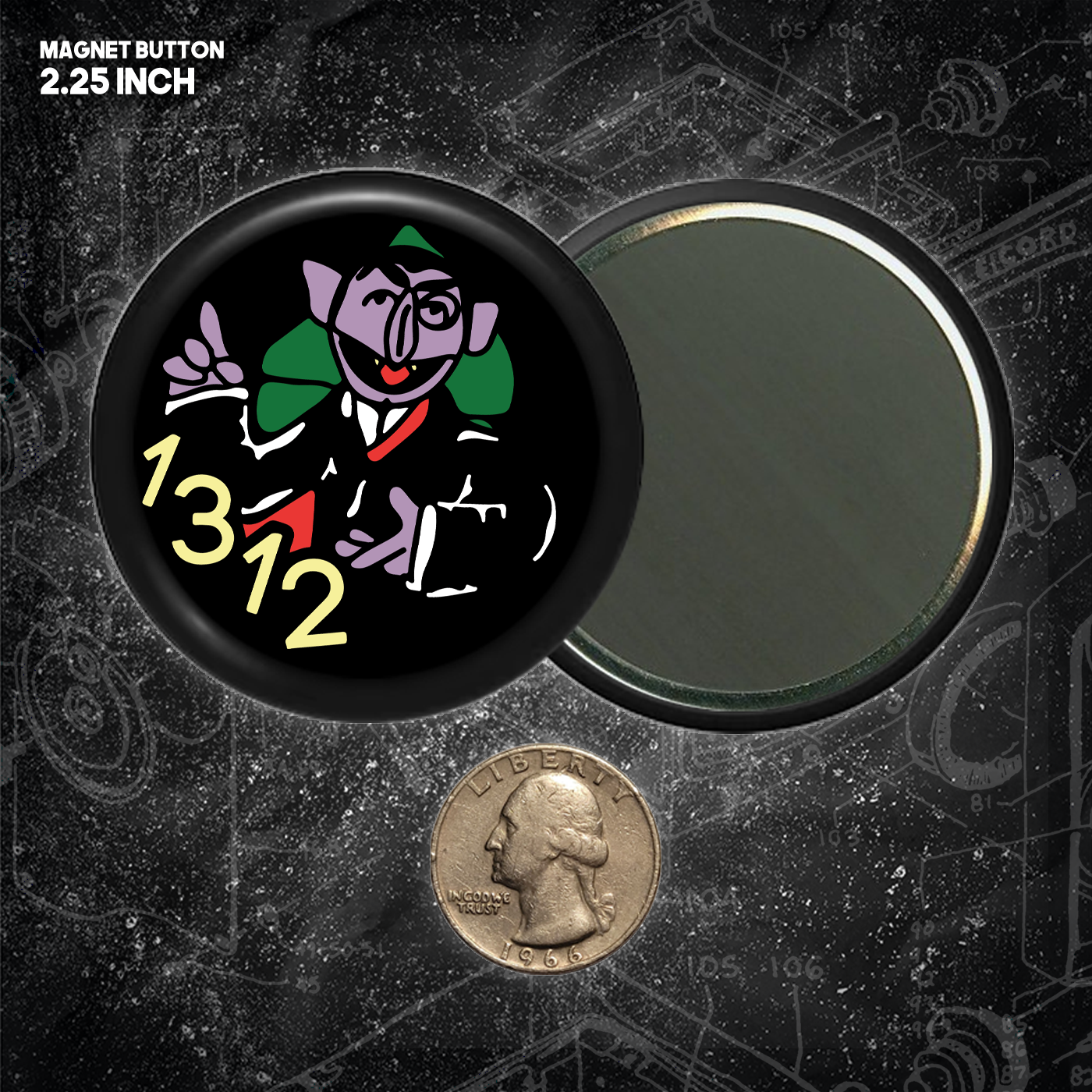 Count HAHA 1312 - Buttons (1, 1.25 1.5, & 2.25 Inch)