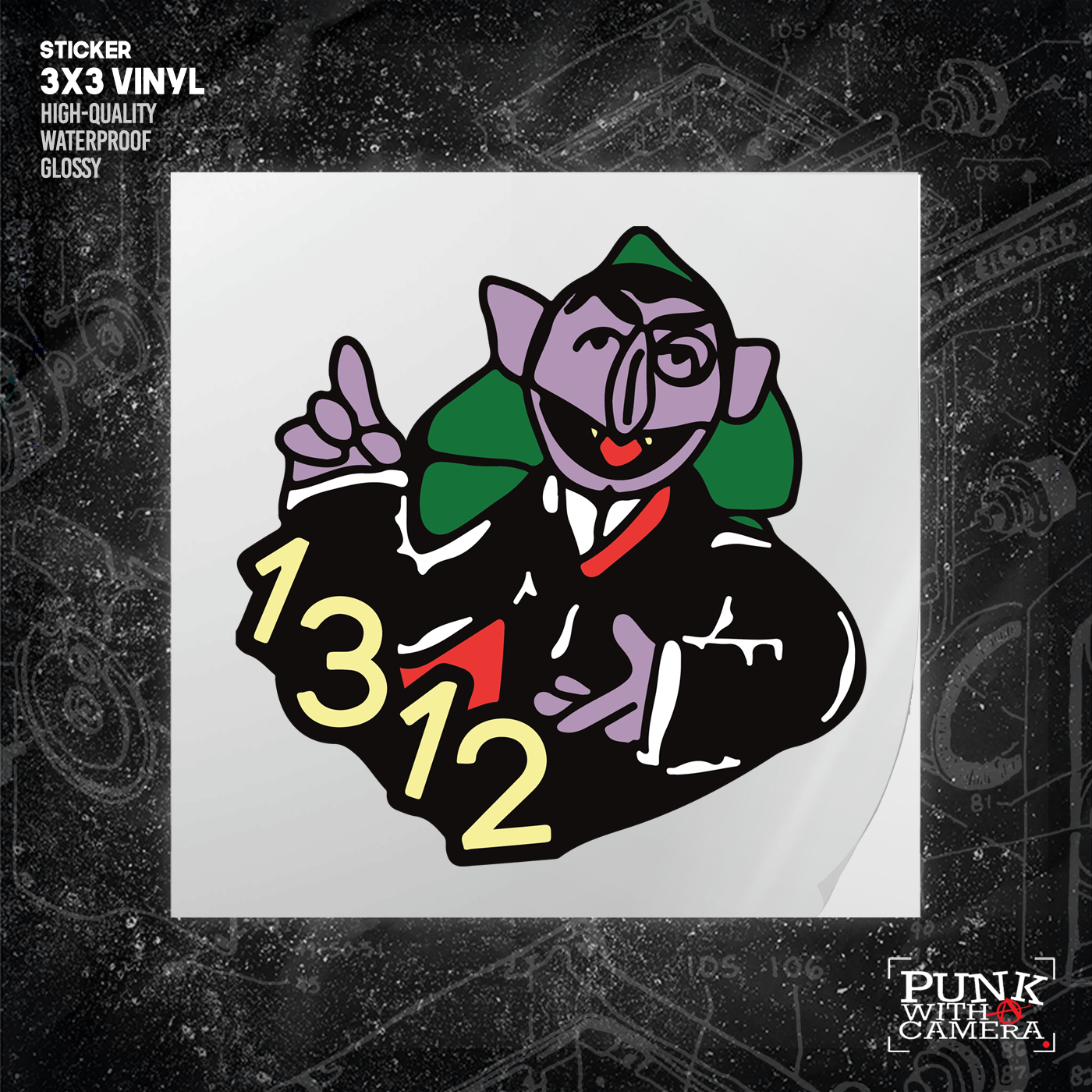 Count HAHA 1312 - Sticker (3X3)