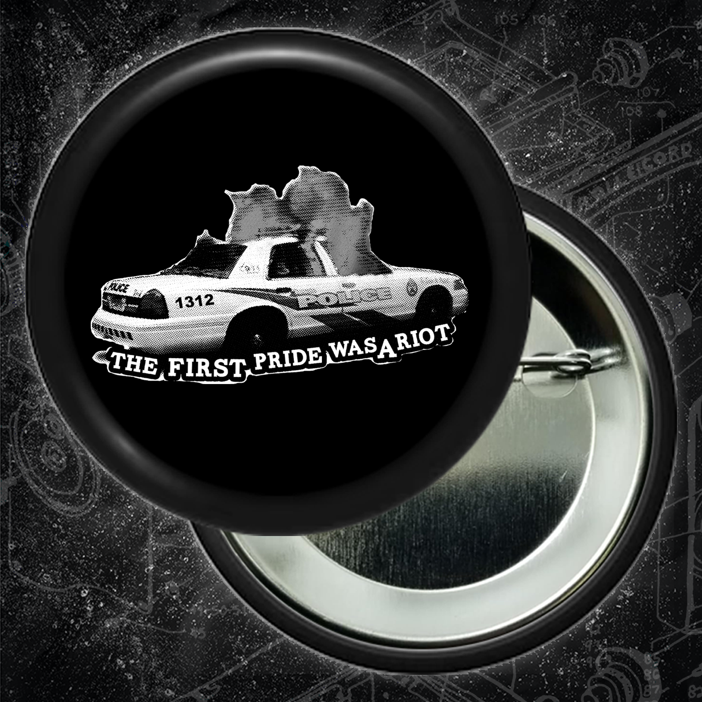 The First Pride Was A Riot - Buttons (1.5, & 2.25 Inch)