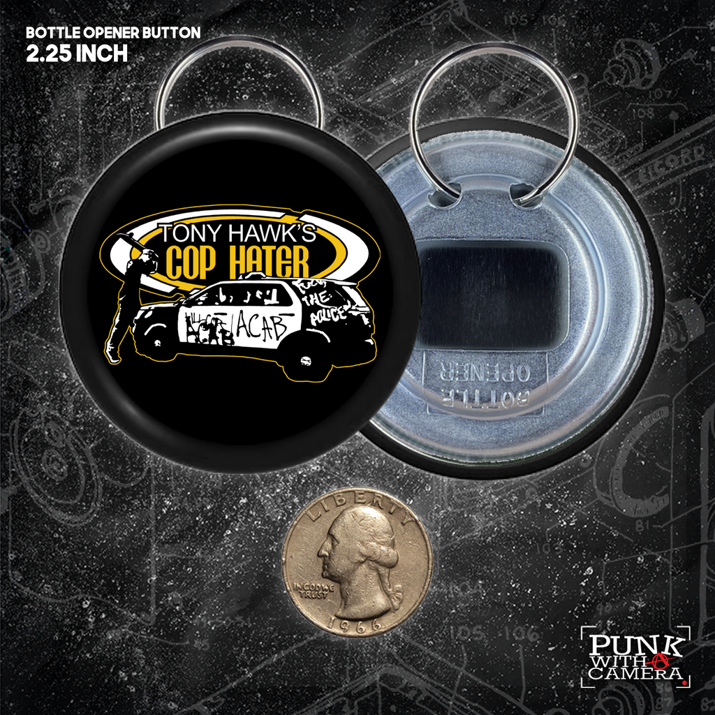 Tony Hawk's Cop Hater - Buttons (1, 1.25, 1.5, & 2.25 Inch)