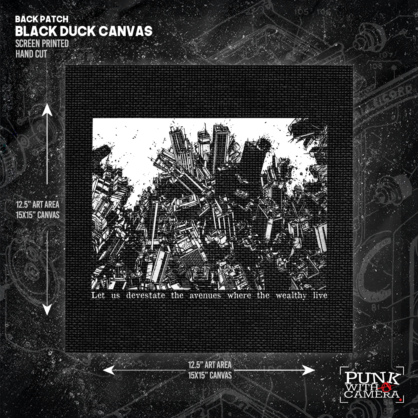 Akira - Let Us Devastate The Avenues Where The Wealthy Live - Backpatch