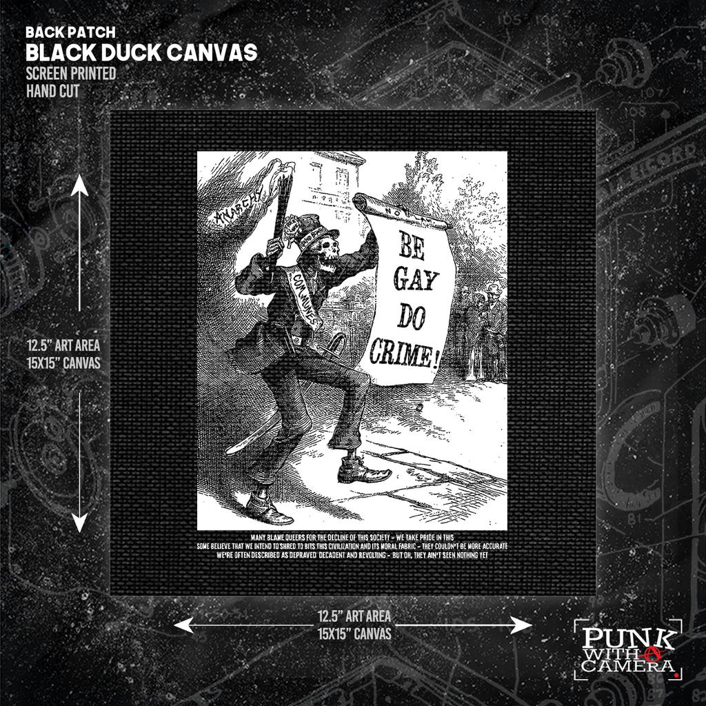 Be Gay Do Crime - Many Blame Queers - Backpatch