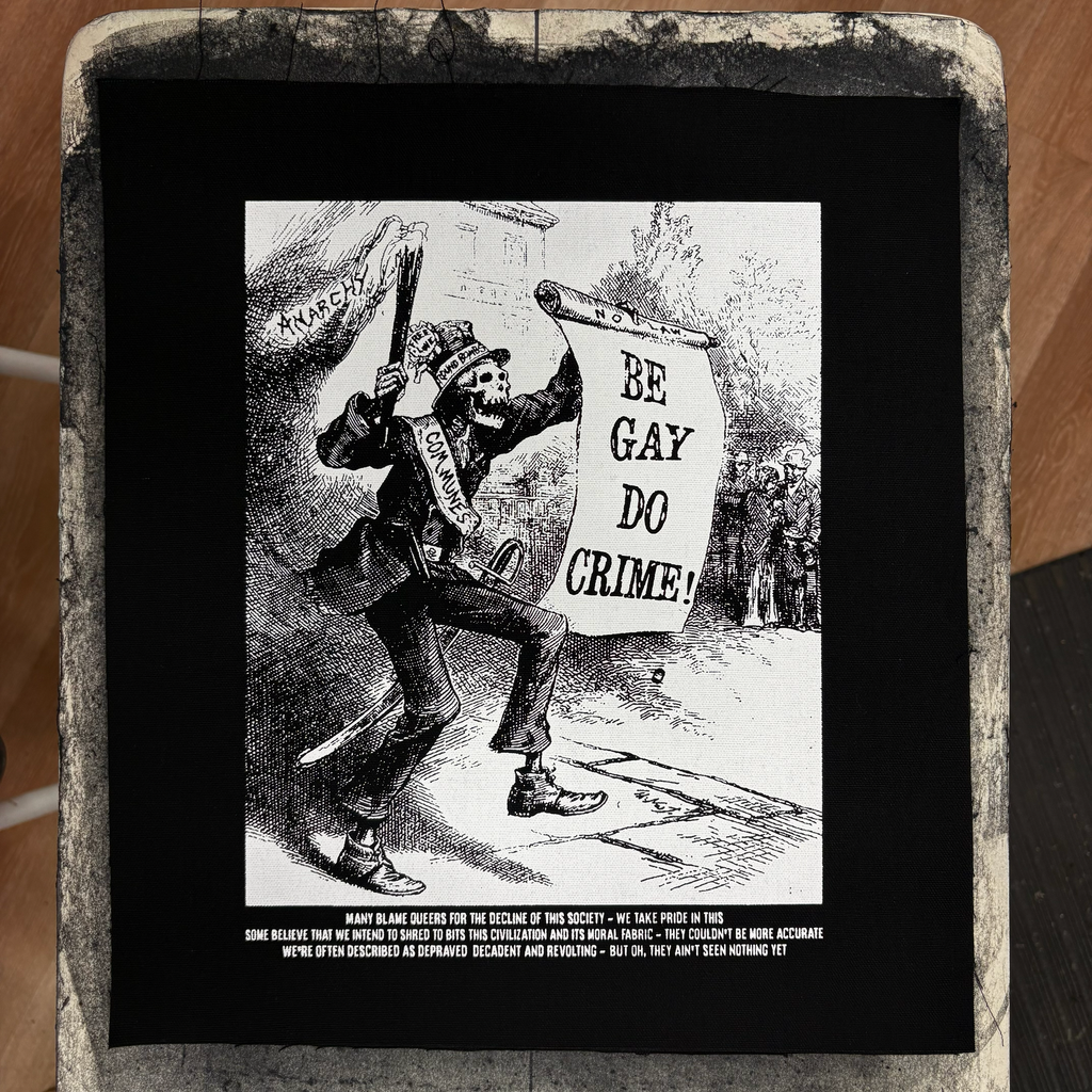 Be Gay Do Crime - Many Blame Queers - Backpatch