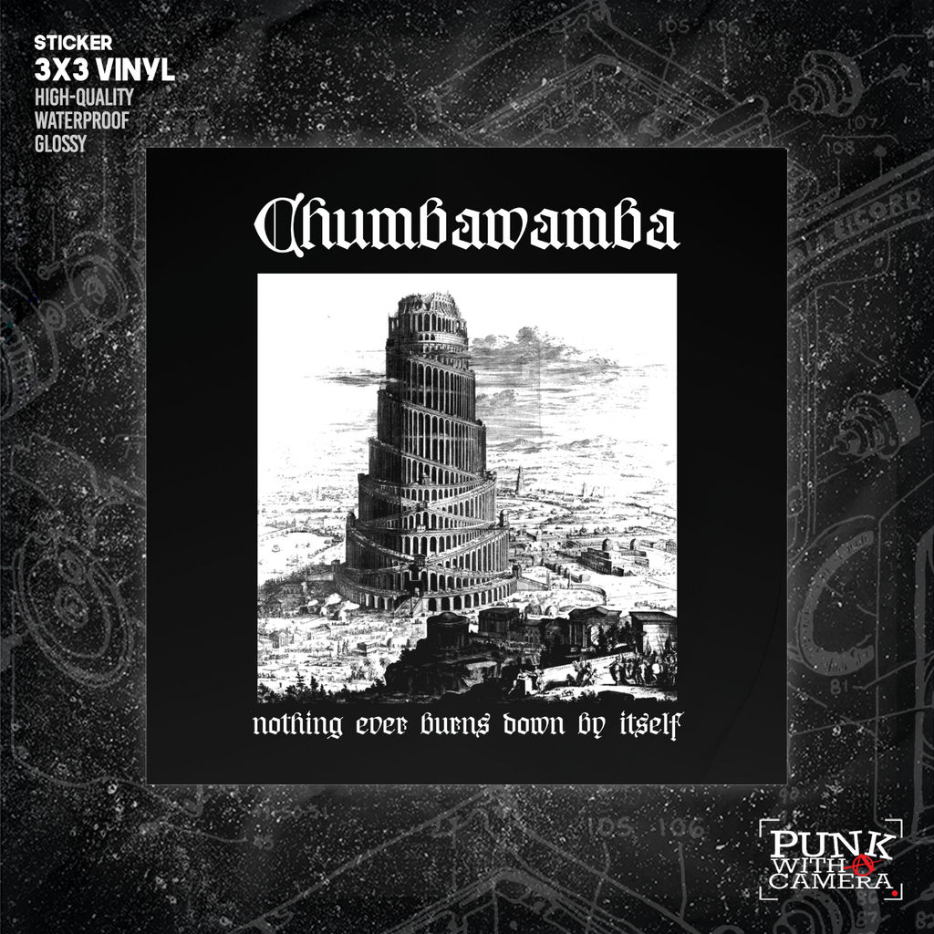 Chumbawamba - Nothing Ever Burns Down By Itself - Backpatch