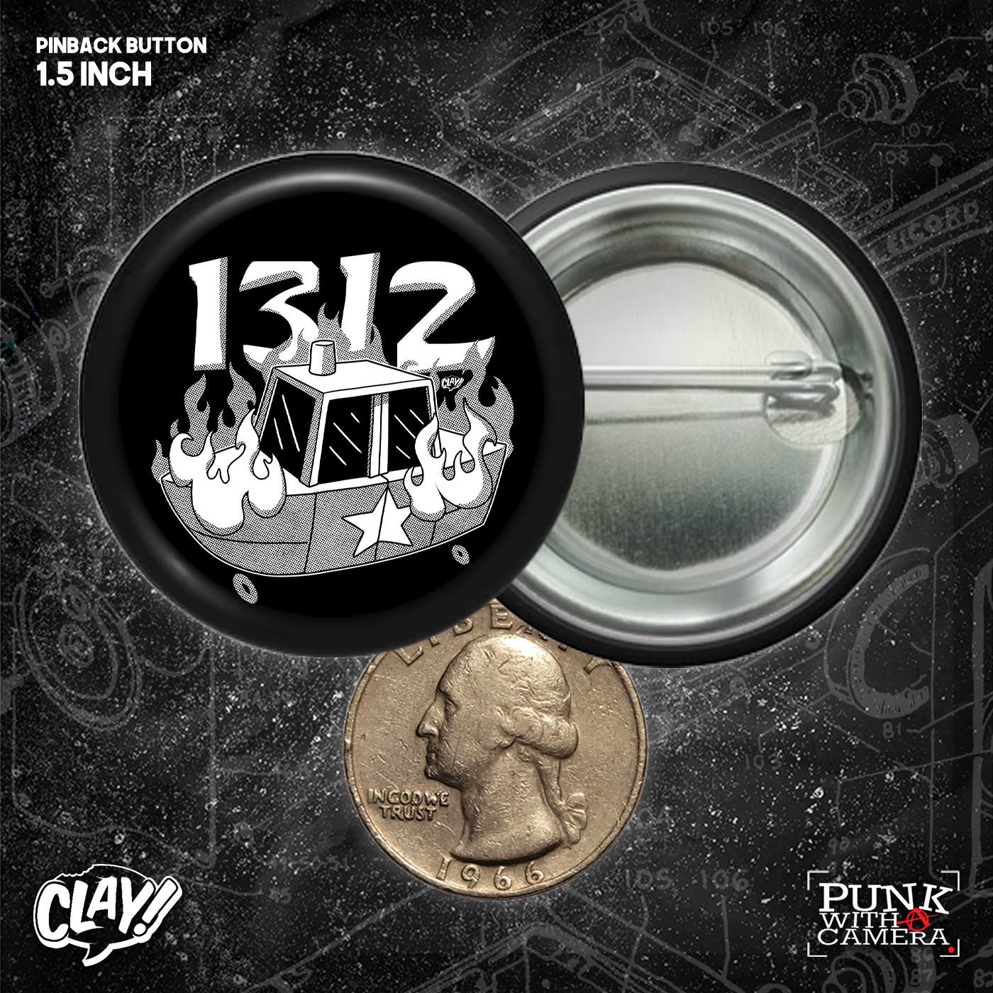 1312 Barnacles - Buttons (1, 1.25, 1.5, & 2.25 Inch)