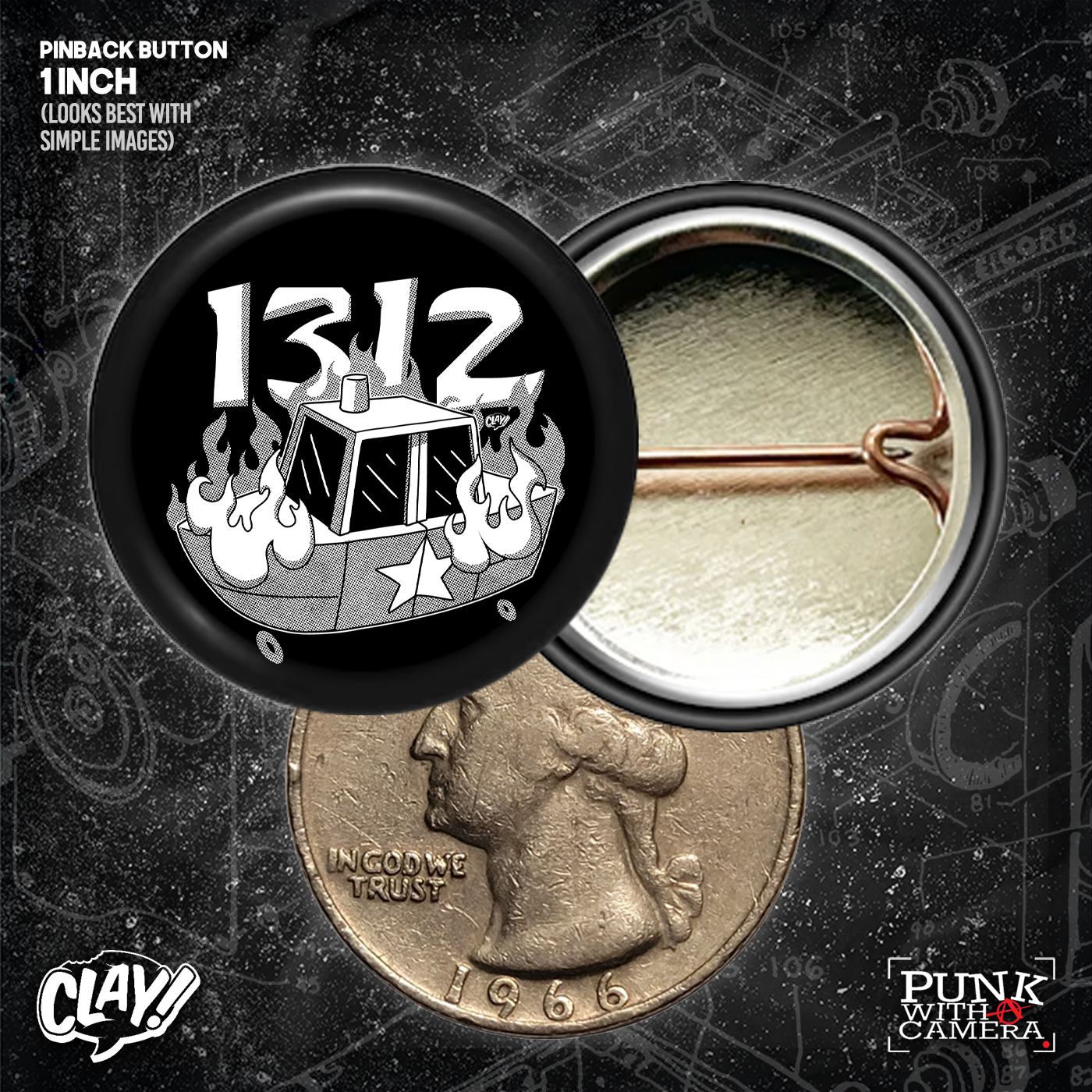 1312 Barnacles - Buttons (1, 1.25, 1.5, & 2.25 Inch)