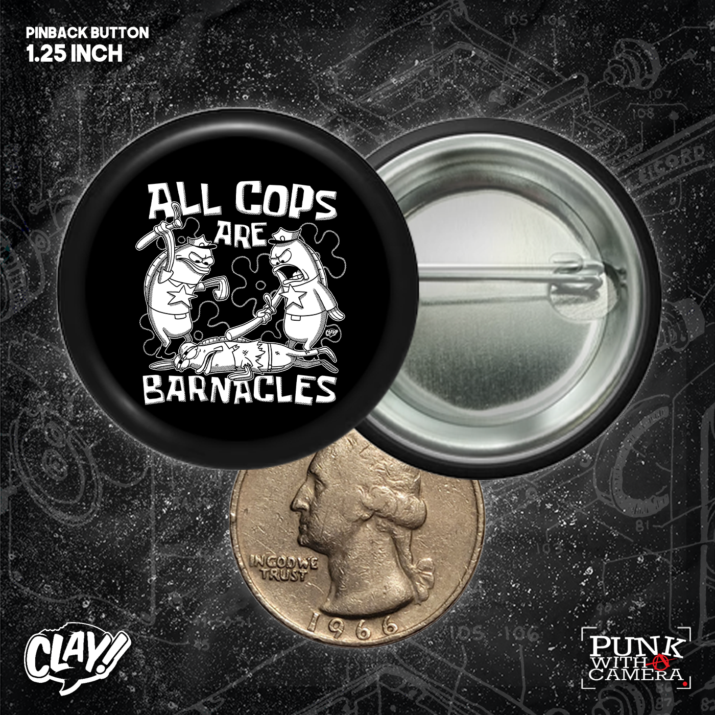 All Cops Are Barnacles - Buttons (1.25, 1.5, & 2.25 Inch)