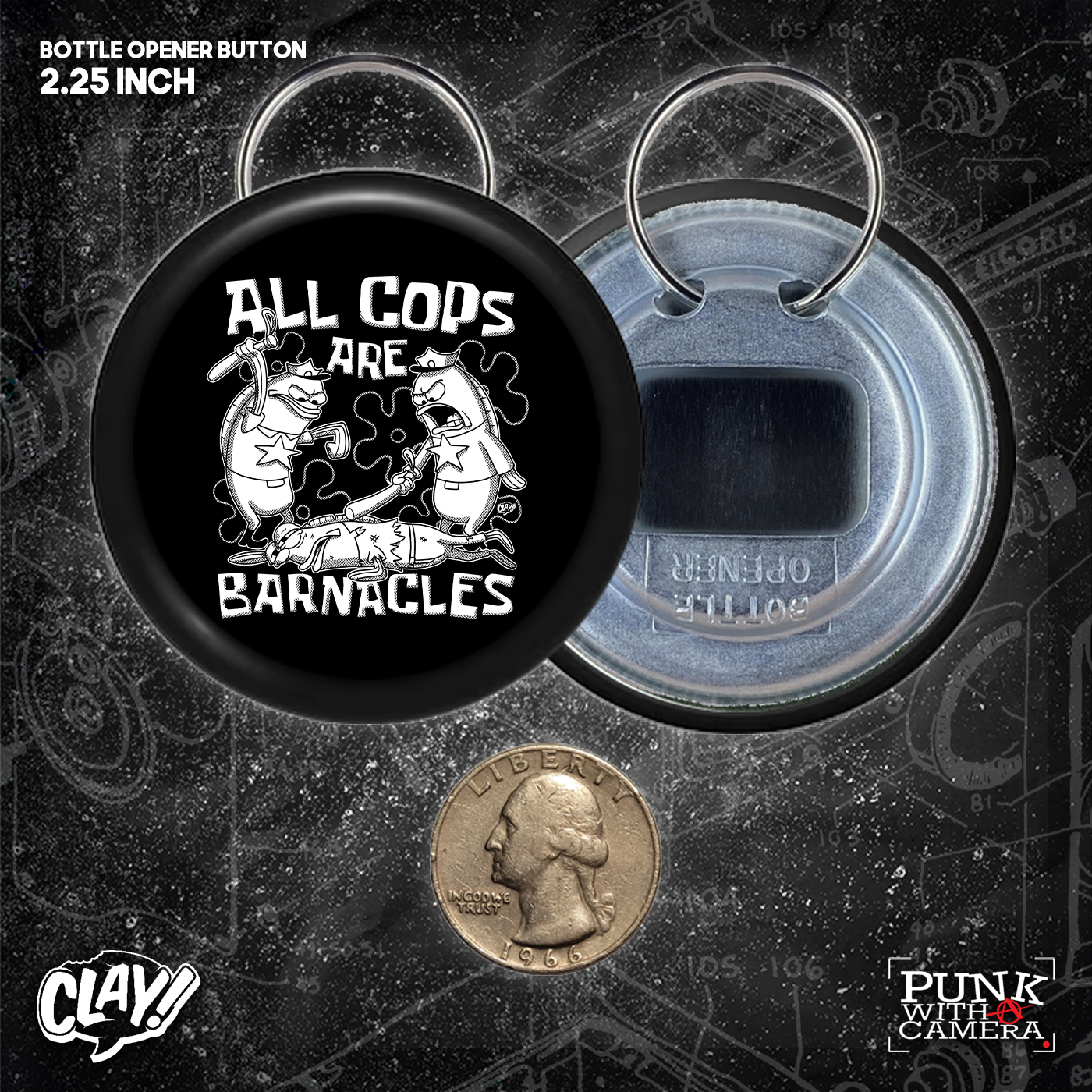 All Cops Are Barnacles - Buttons (1.25, 1.5, & 2.25 Inch)
