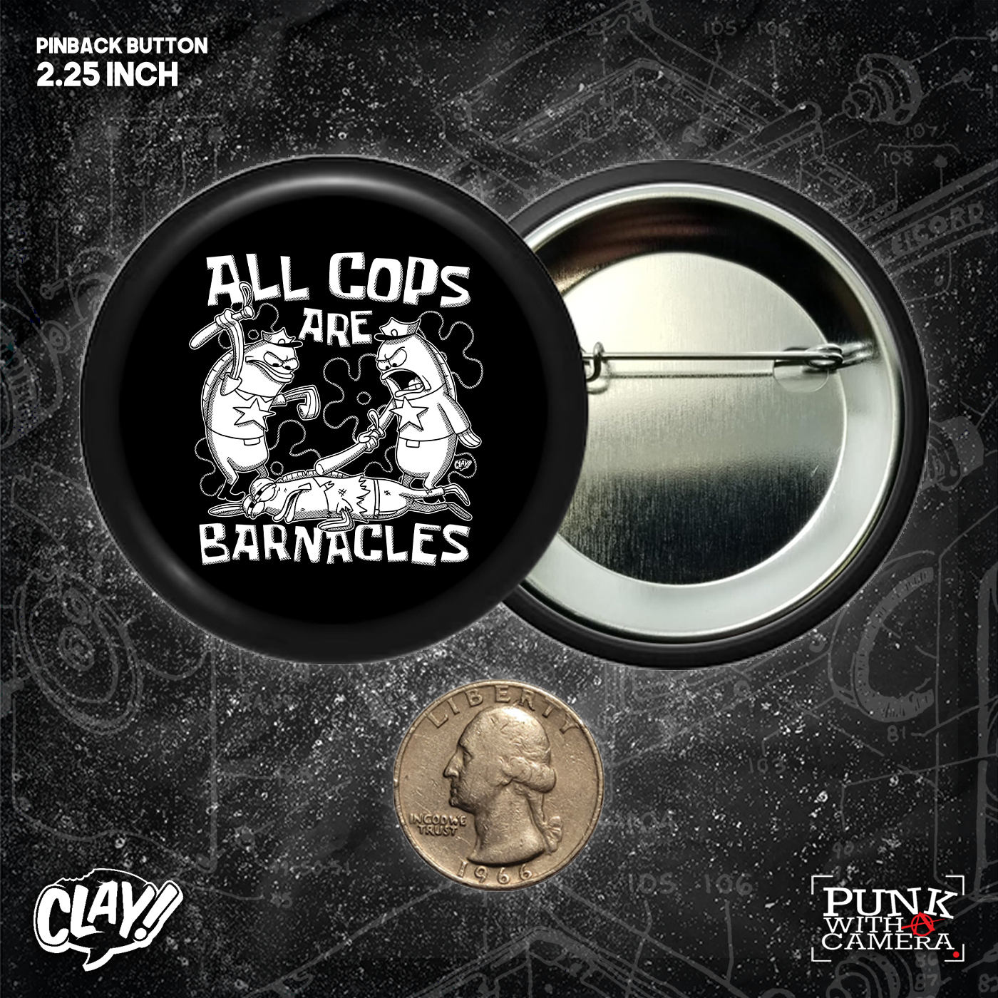 All Cops Are Barnacles - Buttons (1.25, 1.5, & 2.25 Inch)