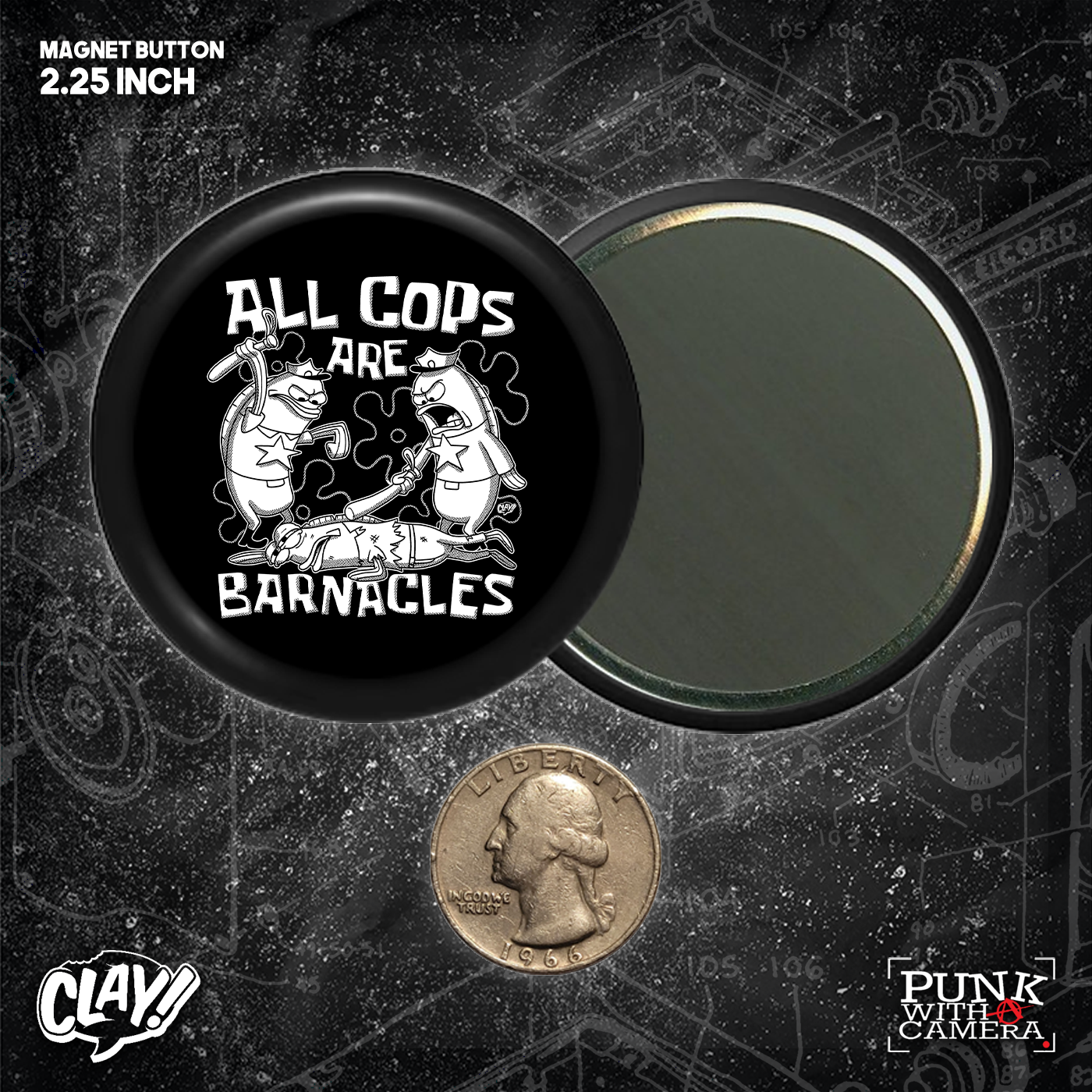 All Cops Are Barnacles - Buttons (1.25, 1.5, & 2.25 Inch)