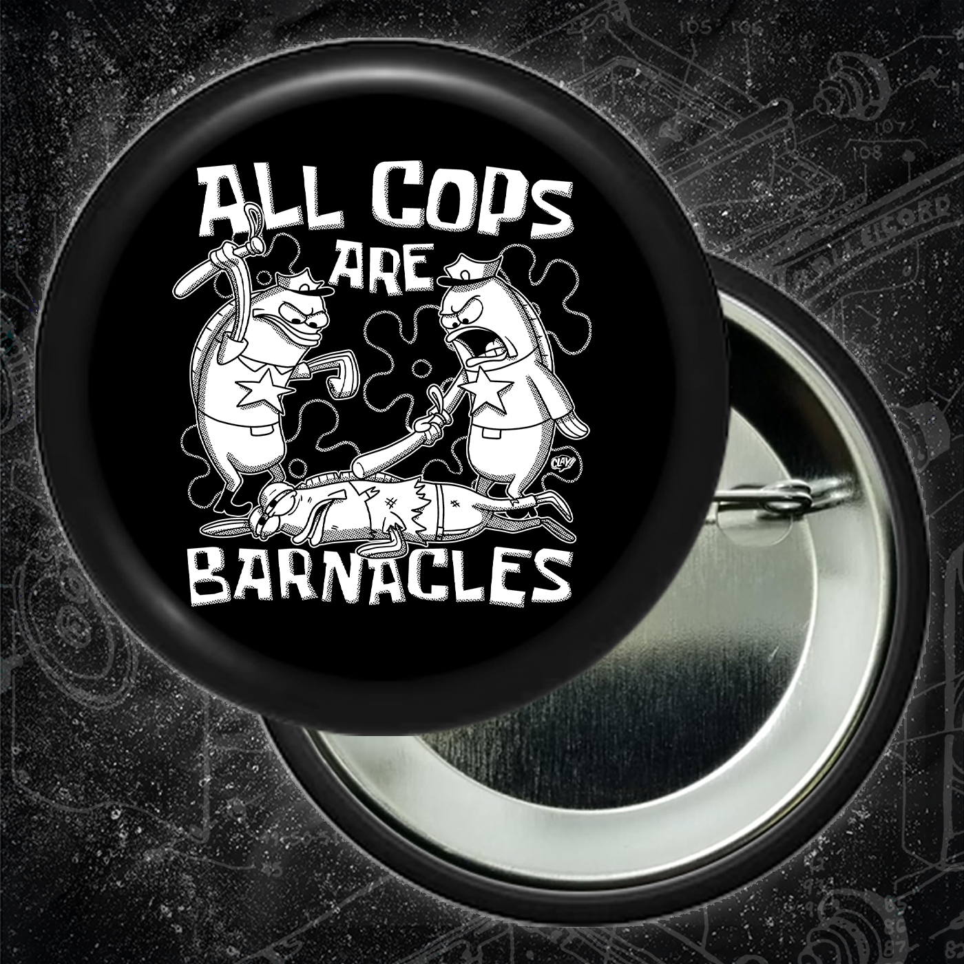 All Cops Are Barnacles - Buttons (1.25, 1.5, & 2.25 Inch)