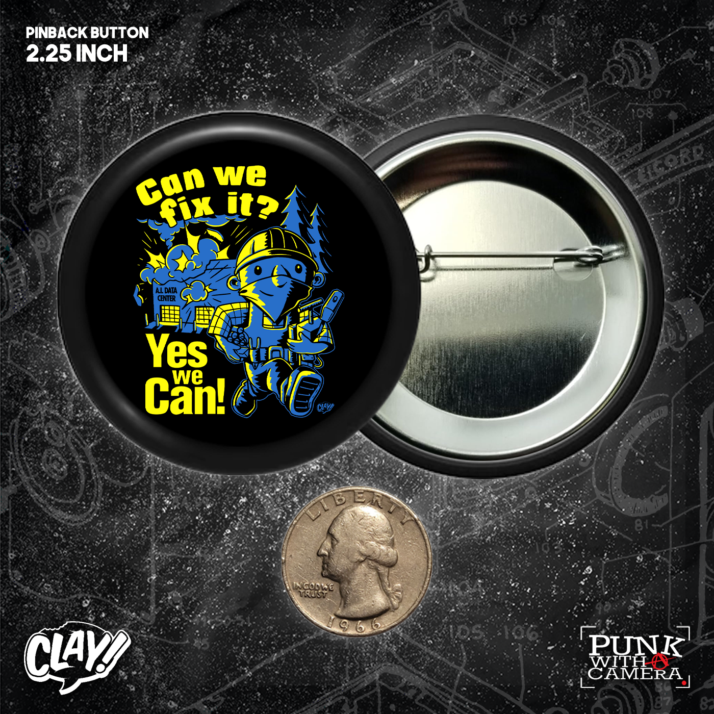 Can We Fix It? Yes We Can! - Buttons (1.5 & 2.25 Inch)