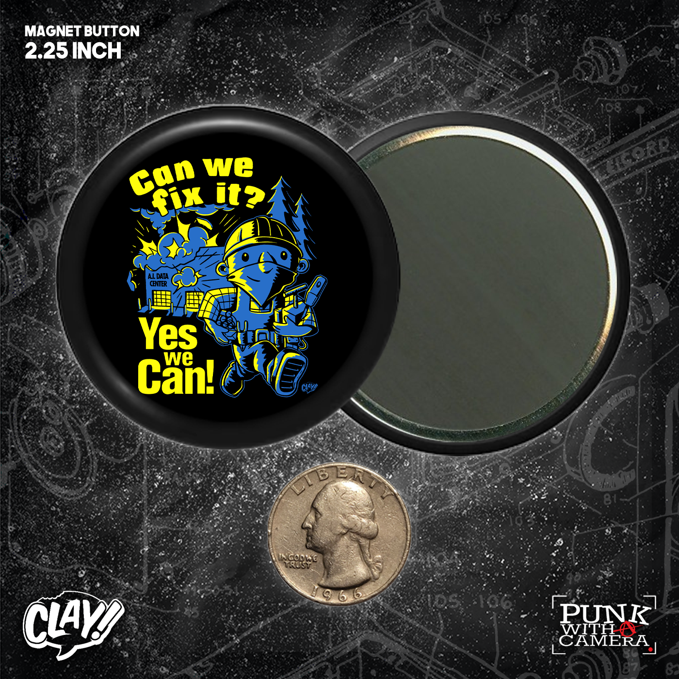 Can We Fix It? Yes We Can! - Buttons (1.5 & 2.25 Inch)