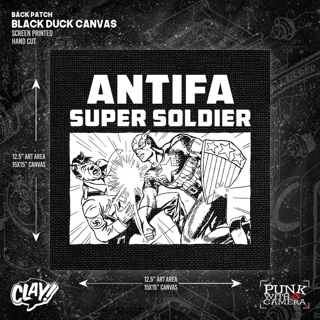 Antifa Super Soldier - Backpatch