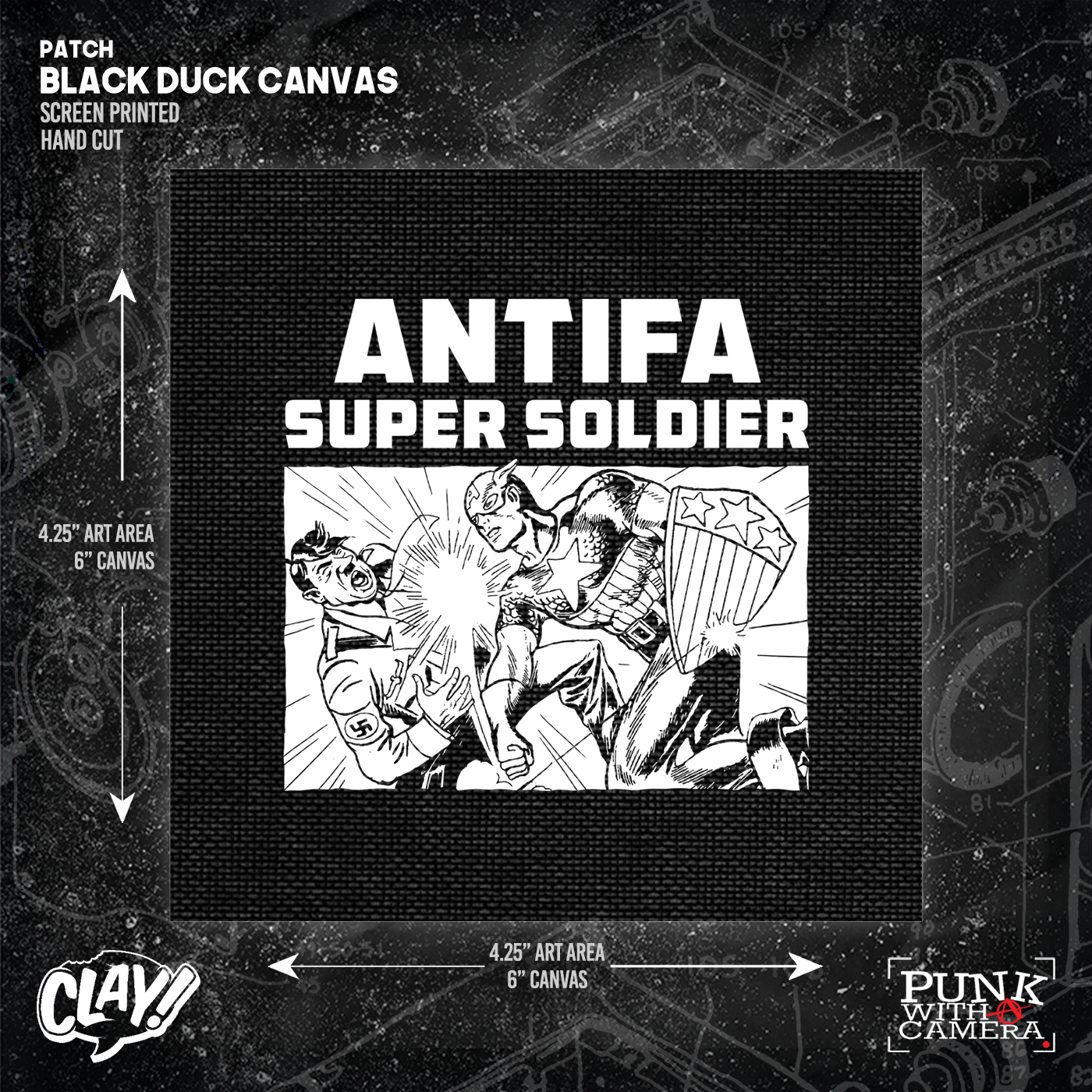 Antifa Super Soldier - Patch (6x6)
