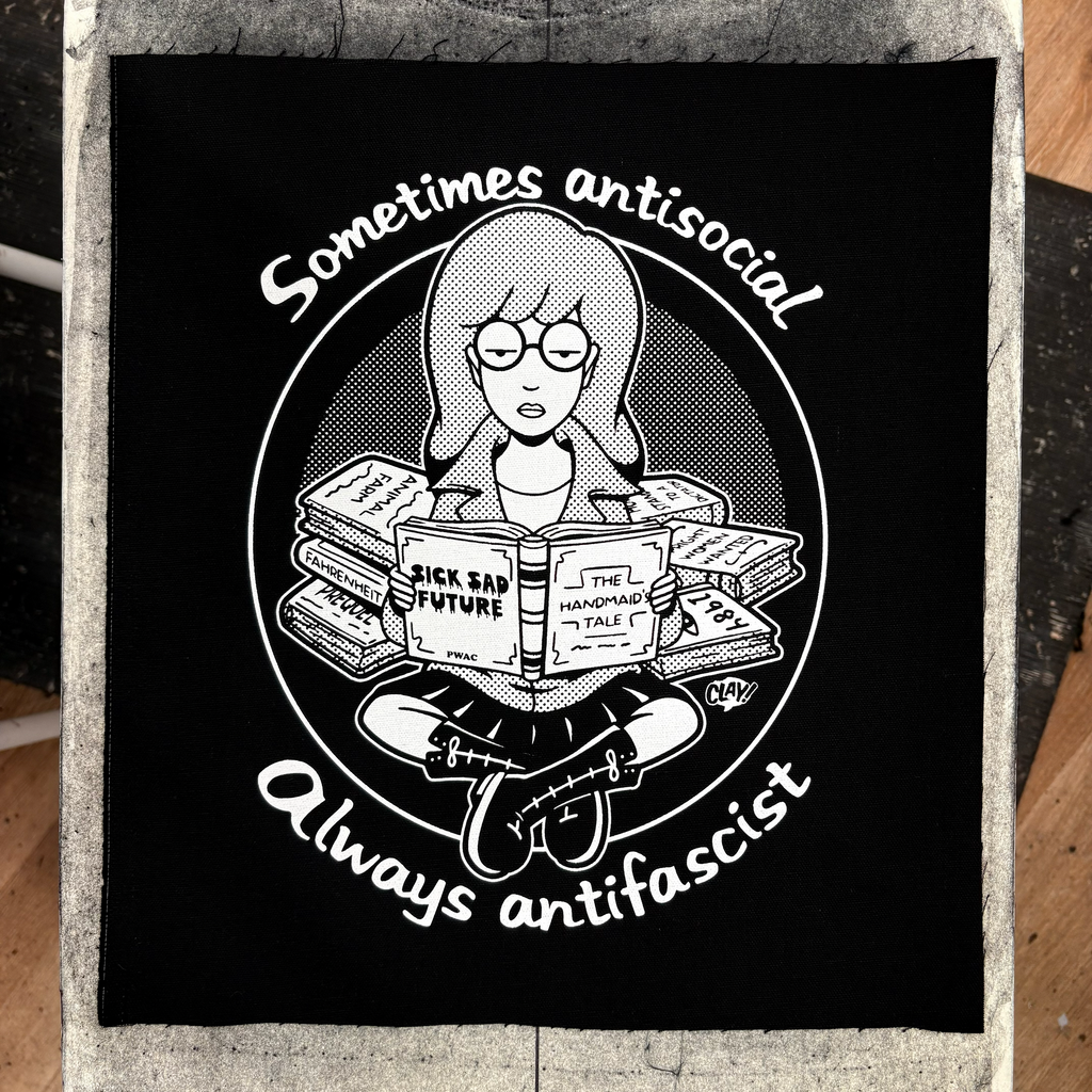 Sometimes Antisocial Always Antifascist- Backpatch