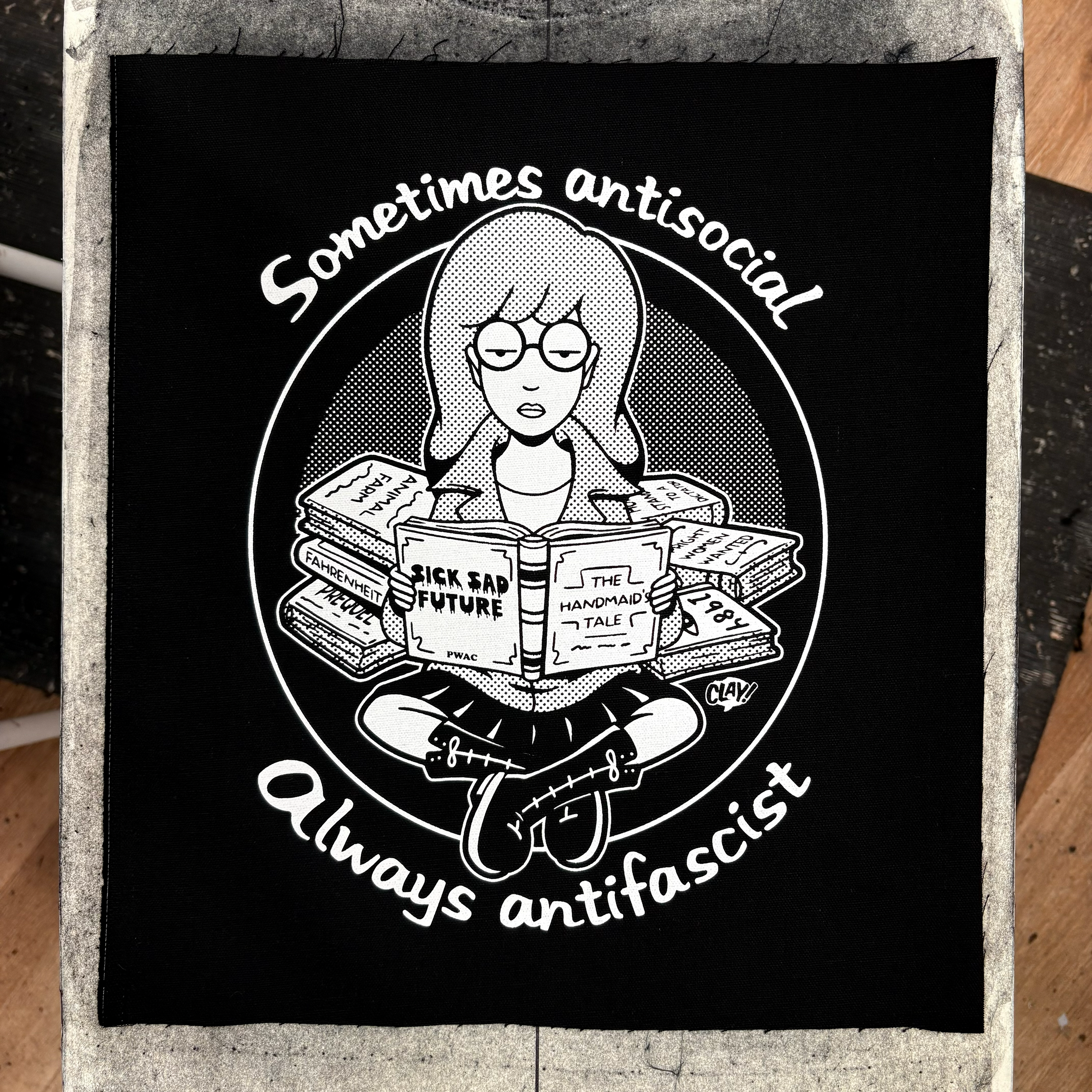 Sometimes Antisocial Always Antifascist- Backpatch