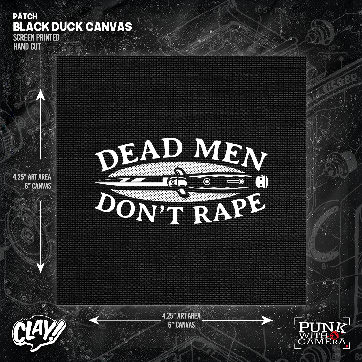 Dead Men Don't Rape Switchblade - Patch (6x6)