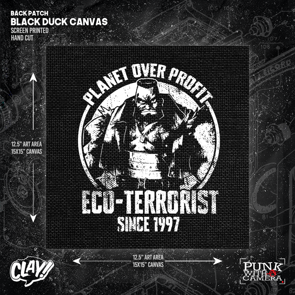 Planet Over Profit Eco Terrorist Since 1997 - Backpatch