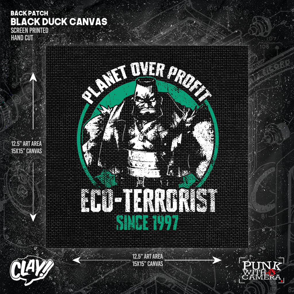 Planet Over Profit Eco Terrorist Since 1997 - Backpatch