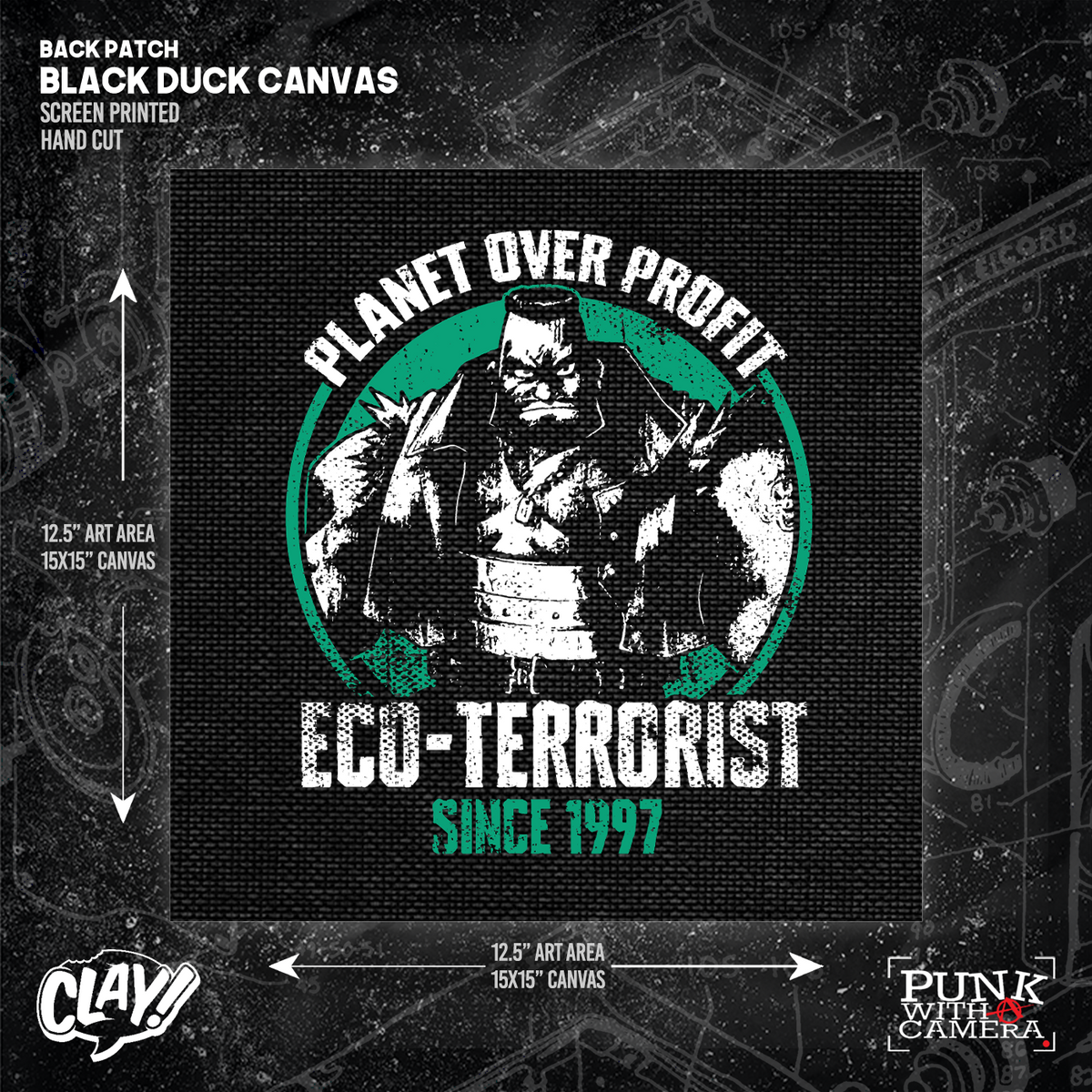 Planet Over Profit Eco Terrorist Since 1997 - Backpatch