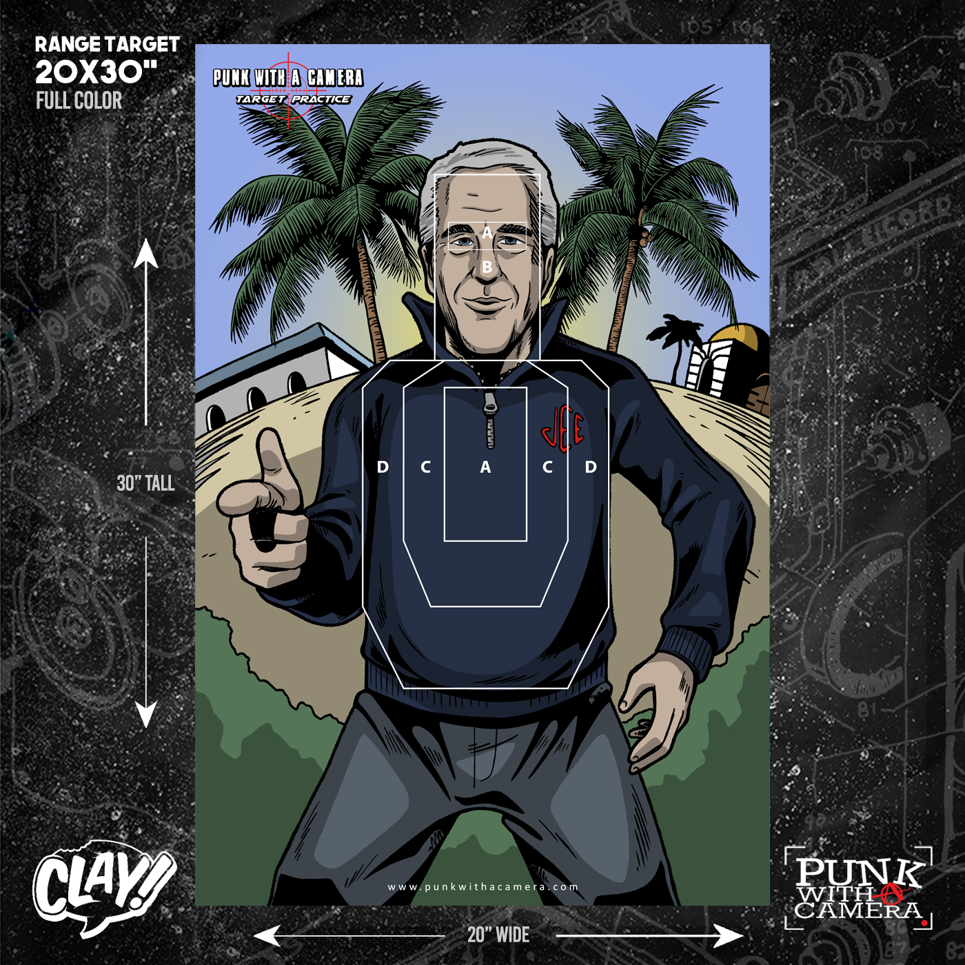 Jeffrey Epstein - Gun Range Target
