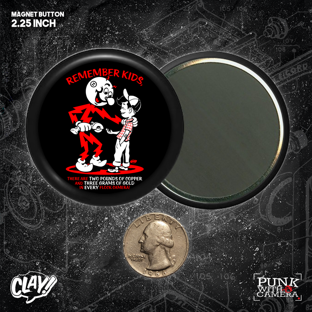 There Are Two Pounds Of Copper And Three Grams of Gold - Button 2.25 Inch