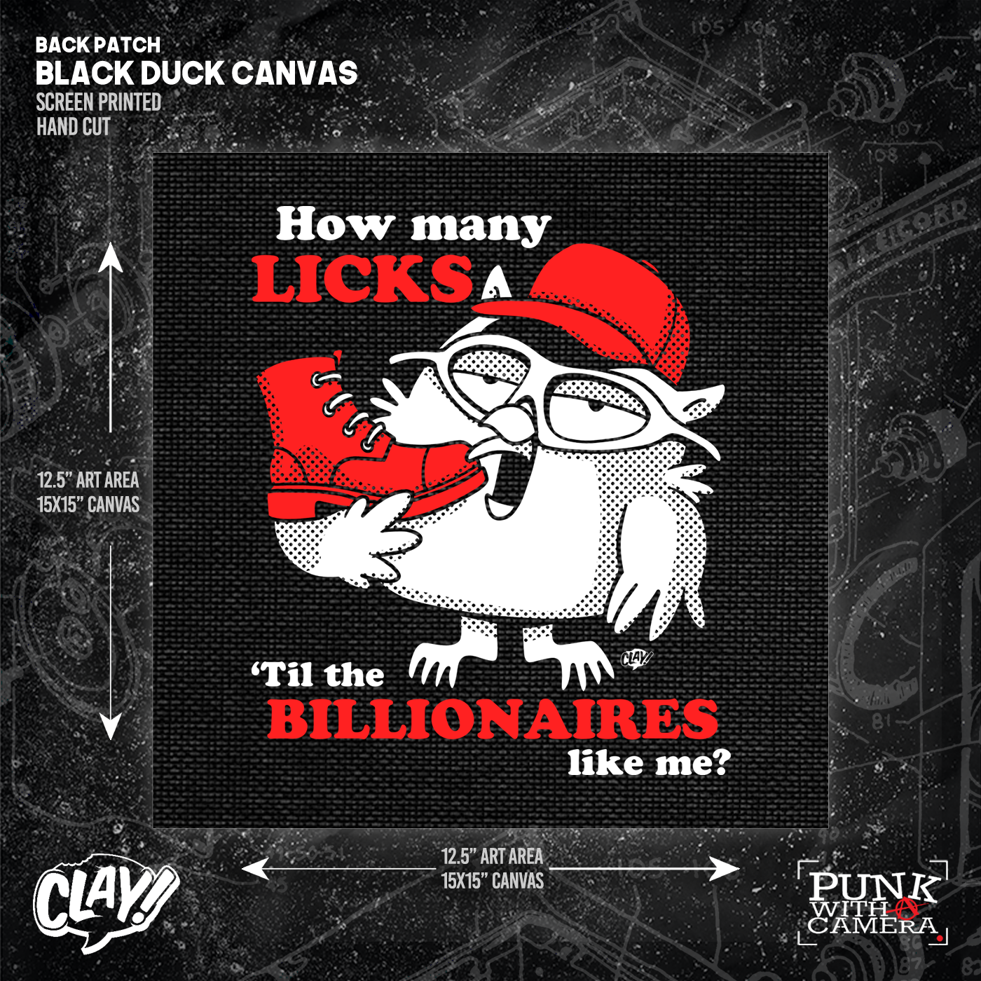 How Many Licks 'Til The Billionaires Like Me - Eye - Backpatch