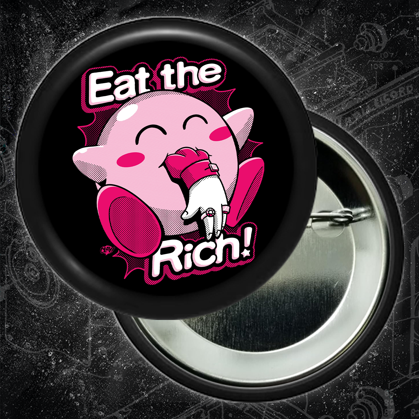 Eat The Rich - Buttons (1, 1.25, 1.5, & 2.25 Inch)