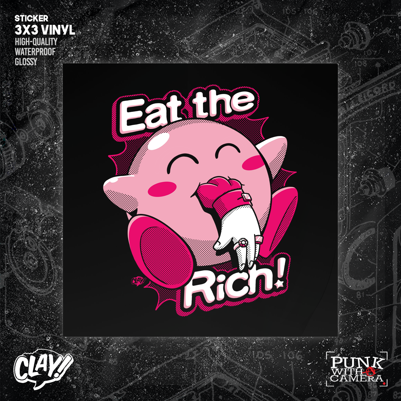 Eat The Rich - Sticker (3x3)