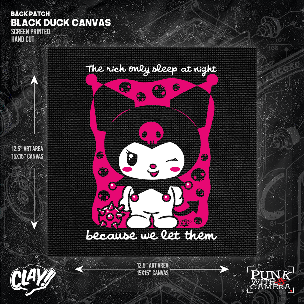 The Rich Only Sleep At Night Because We Let Them - Mace - Backpatch