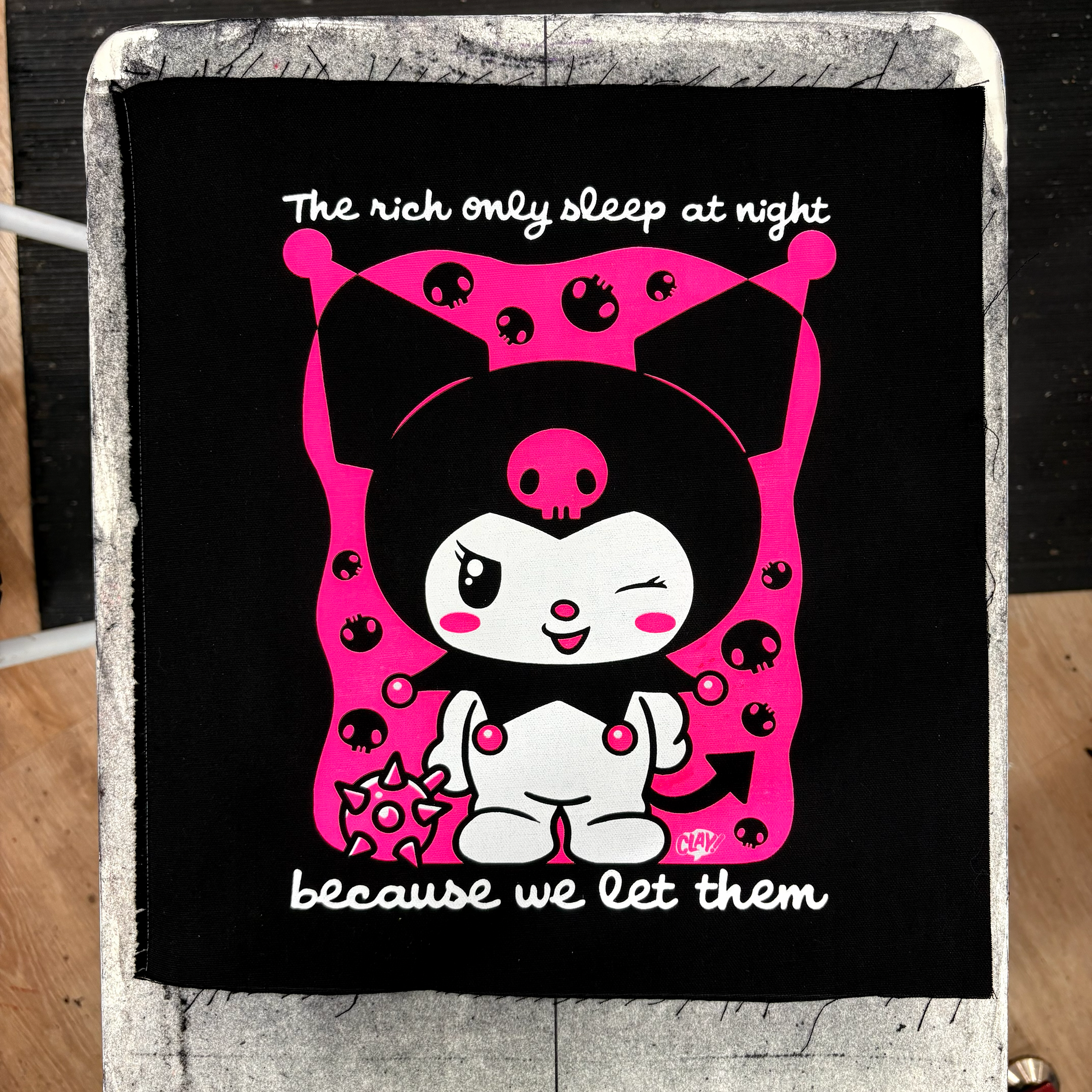 The Rich Only Sleep At Night Because We Let Them - Mace - Backpatch