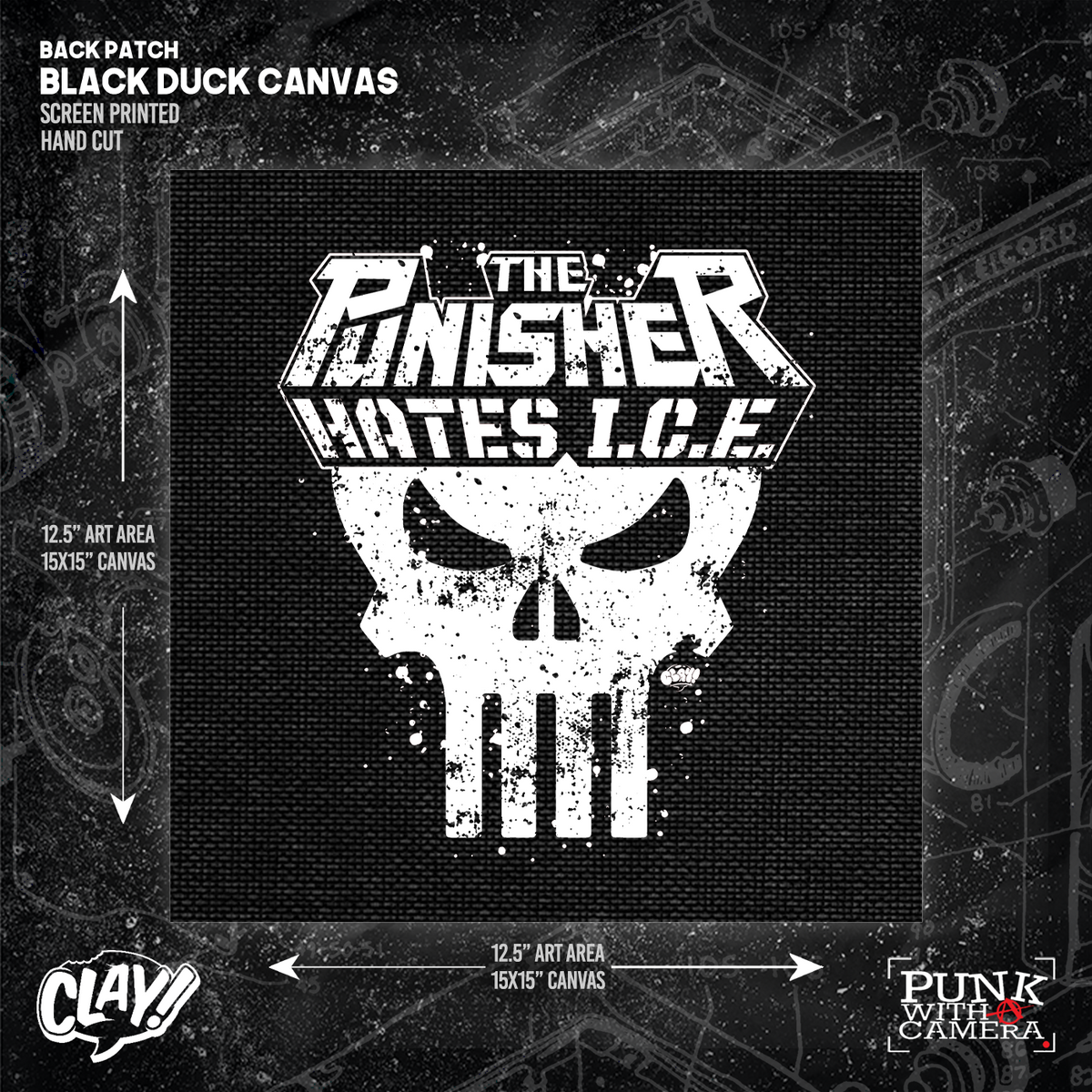 The Punisher Hates Ice - Backpatch