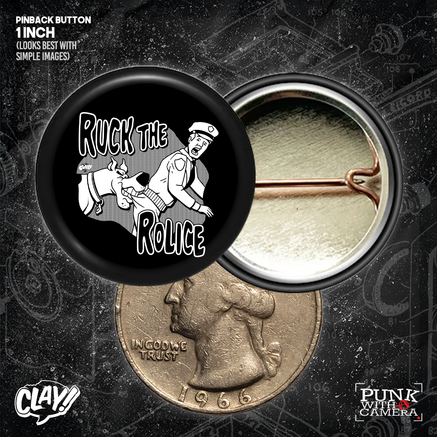 Ruck The Rolice - Buttons (1, 1.25, 1.5, & 2.25 Inch)