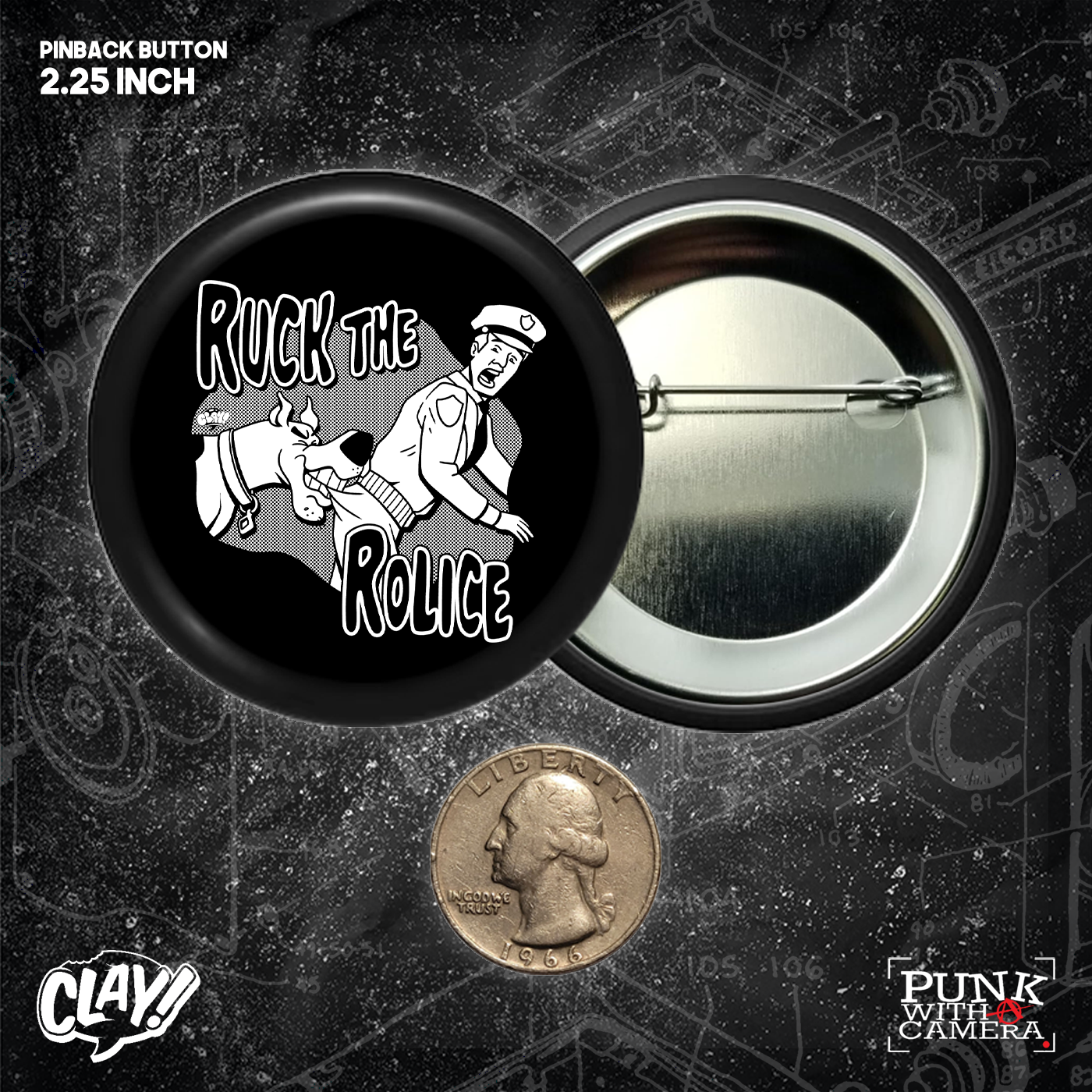 Ruck The Rolice - Buttons (1, 1.25, 1.5, & 2.25 Inch)