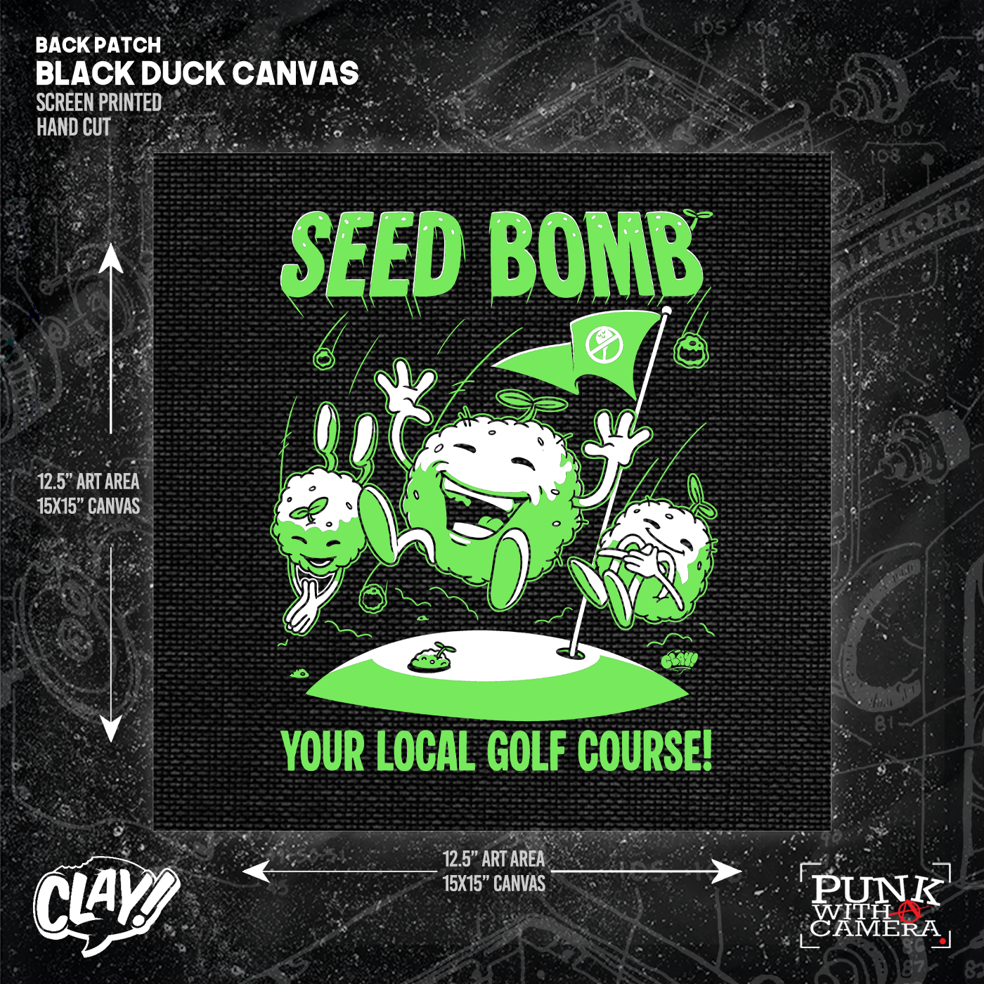 Seed Bomb Your Local Golf Course - Backpatch
