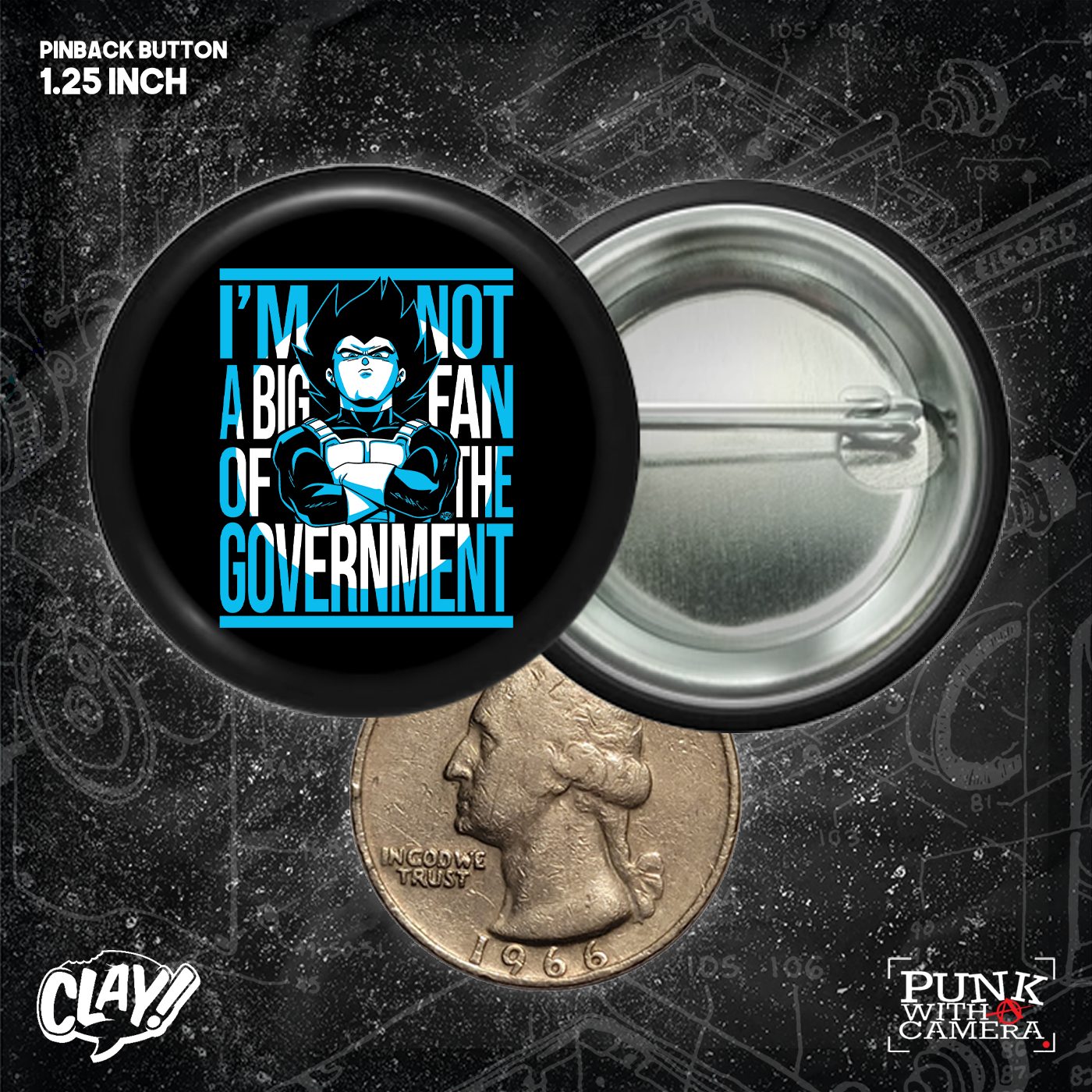 I Am Not A Big Fan Of The Government - Buttons (1, 1.25, 1.5, 2.25 Inch)