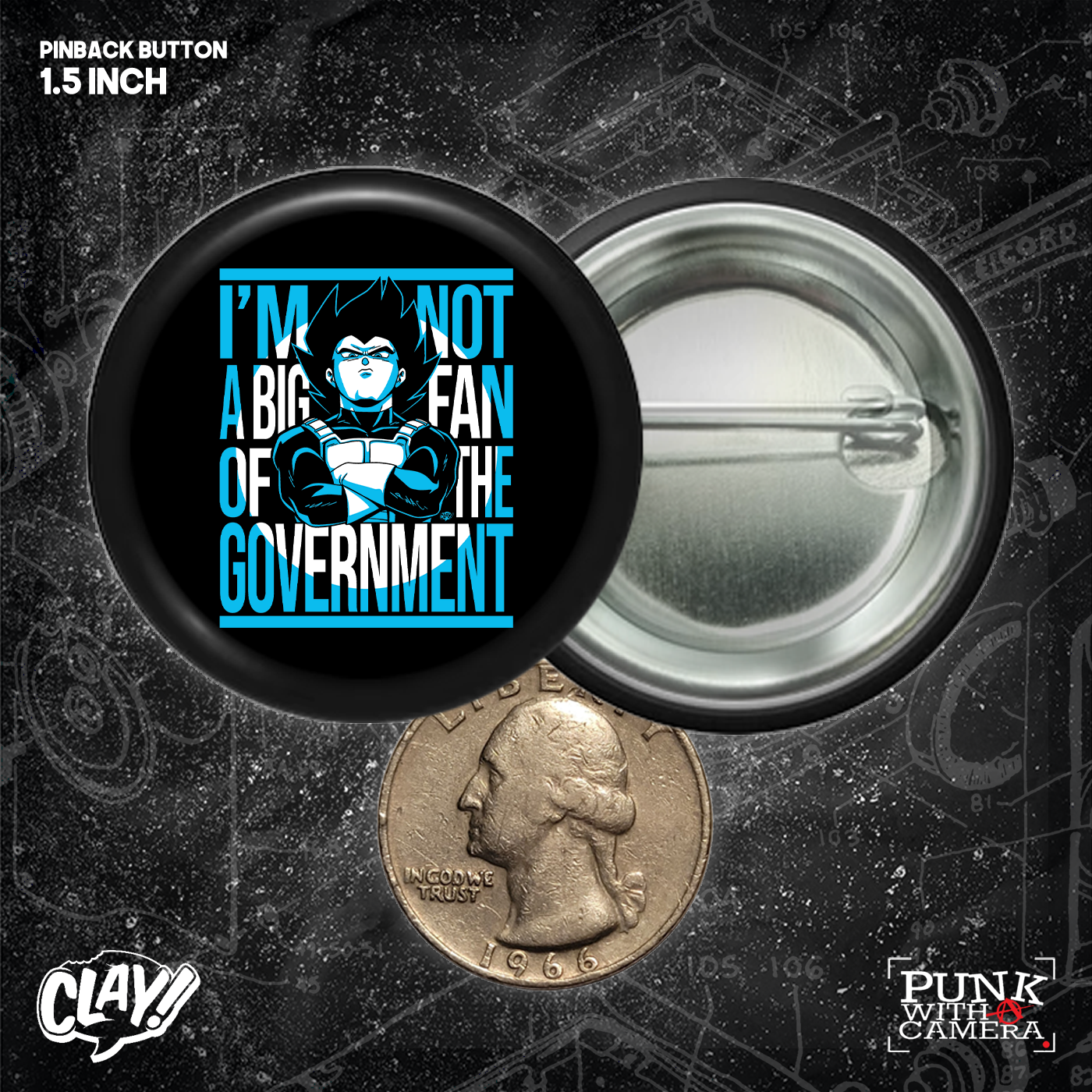 I Am Not A Big Fan Of The Government - Buttons (1, 1.25, 1.5, 2.25 Inch)