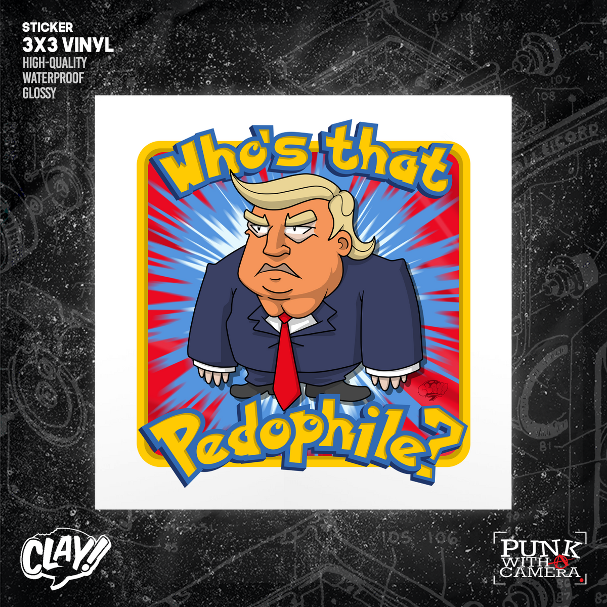 Who's That Pedo? - Sticker (3x3)