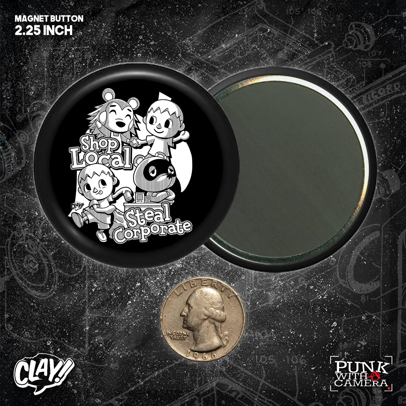 Shop Local Steal Corporate - Buttons (1.5 & 2.25 Inch)
