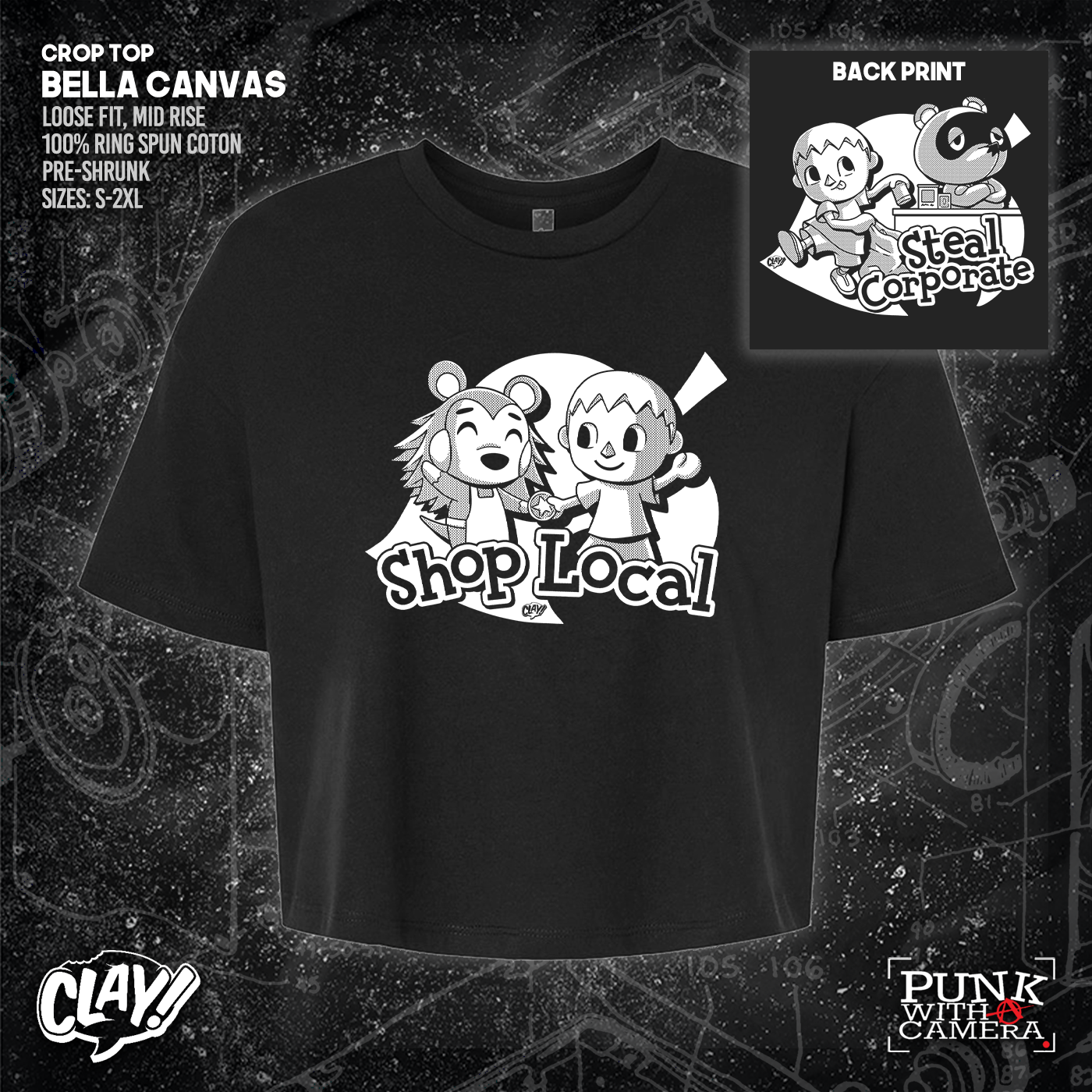 Shop Local Steal Corporate - Clay - Double Sided