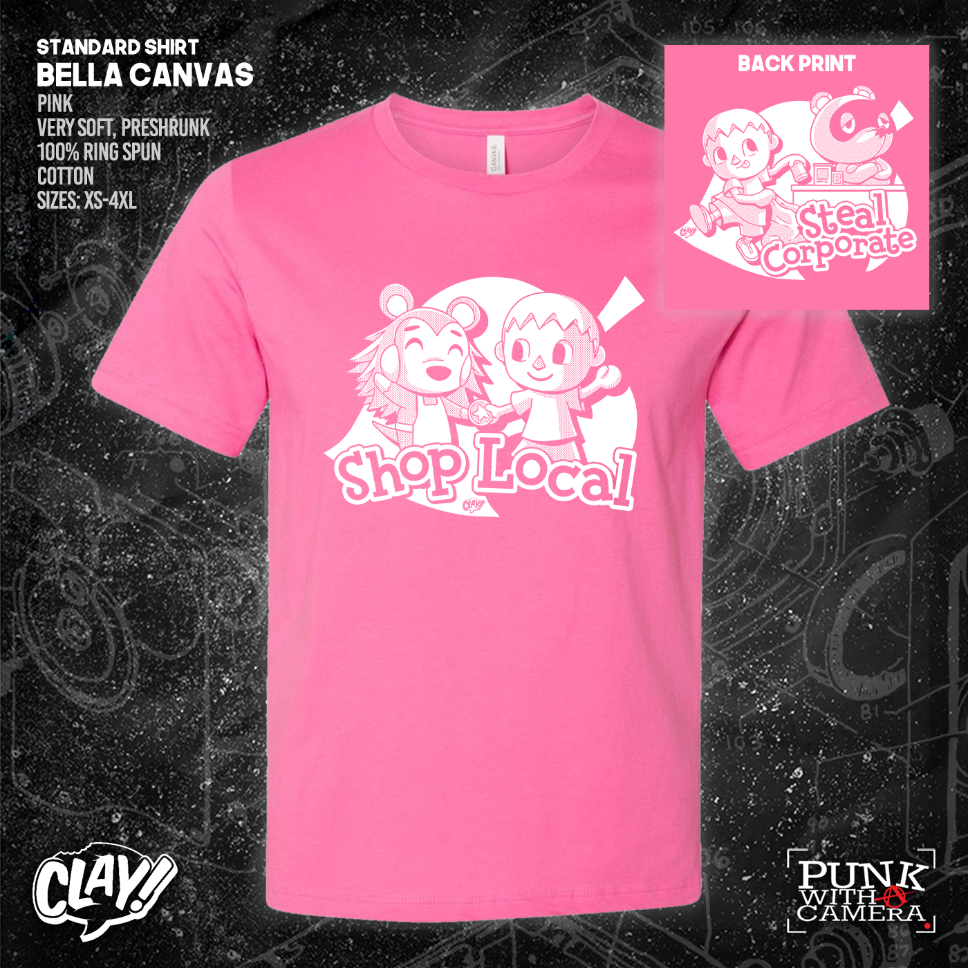 Shop Local Steal Corporate - Clay - Double Sided