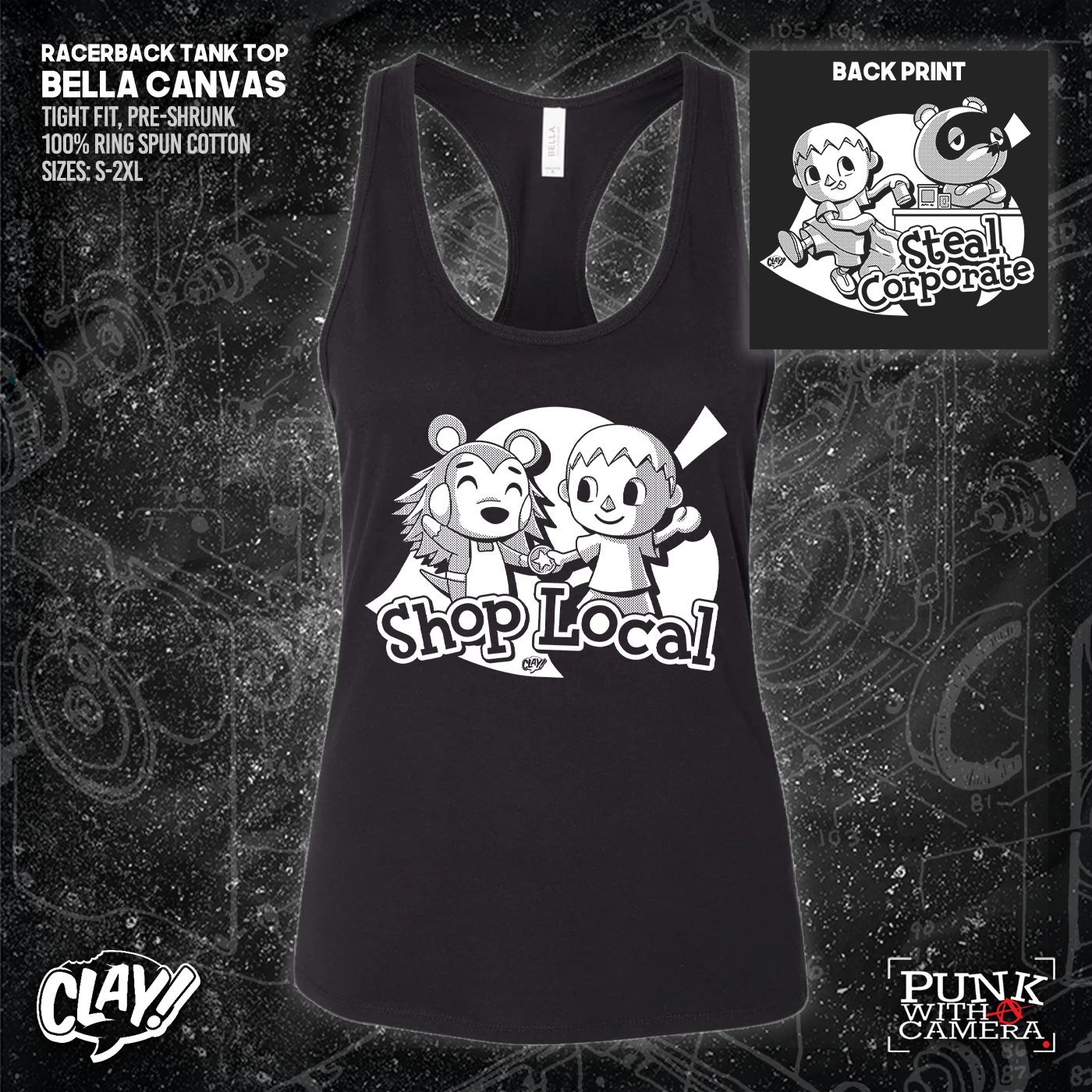 Shop Local Steal Corporate - Clay - Double Sided