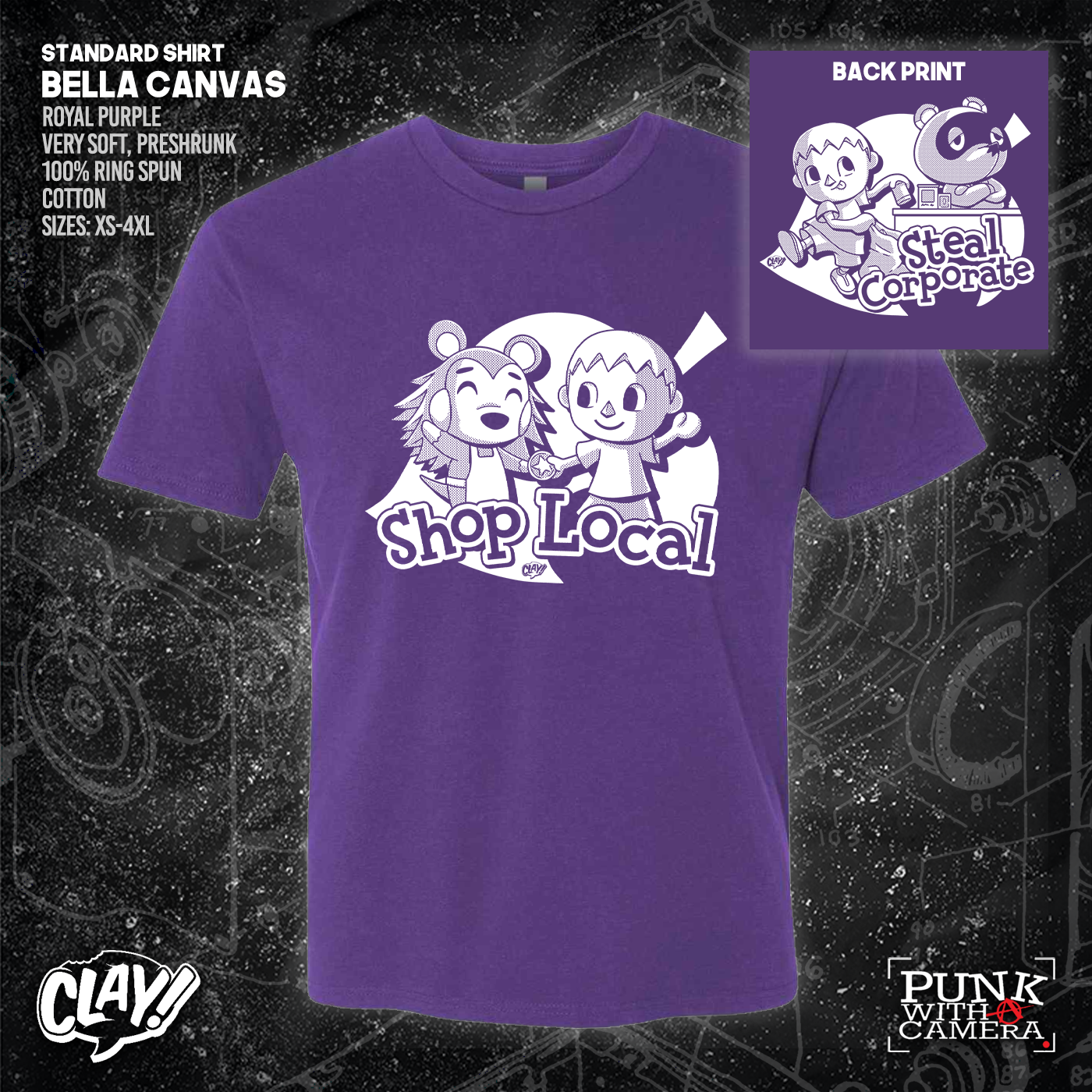 Shop Local Steal Corporate - Clay - Double Sided